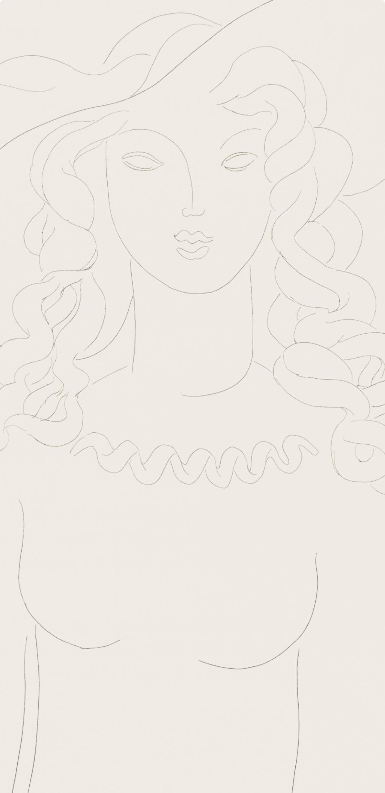 Matisse, Apparition, Poésies (after) - White Landscape Print by Henri Matisse