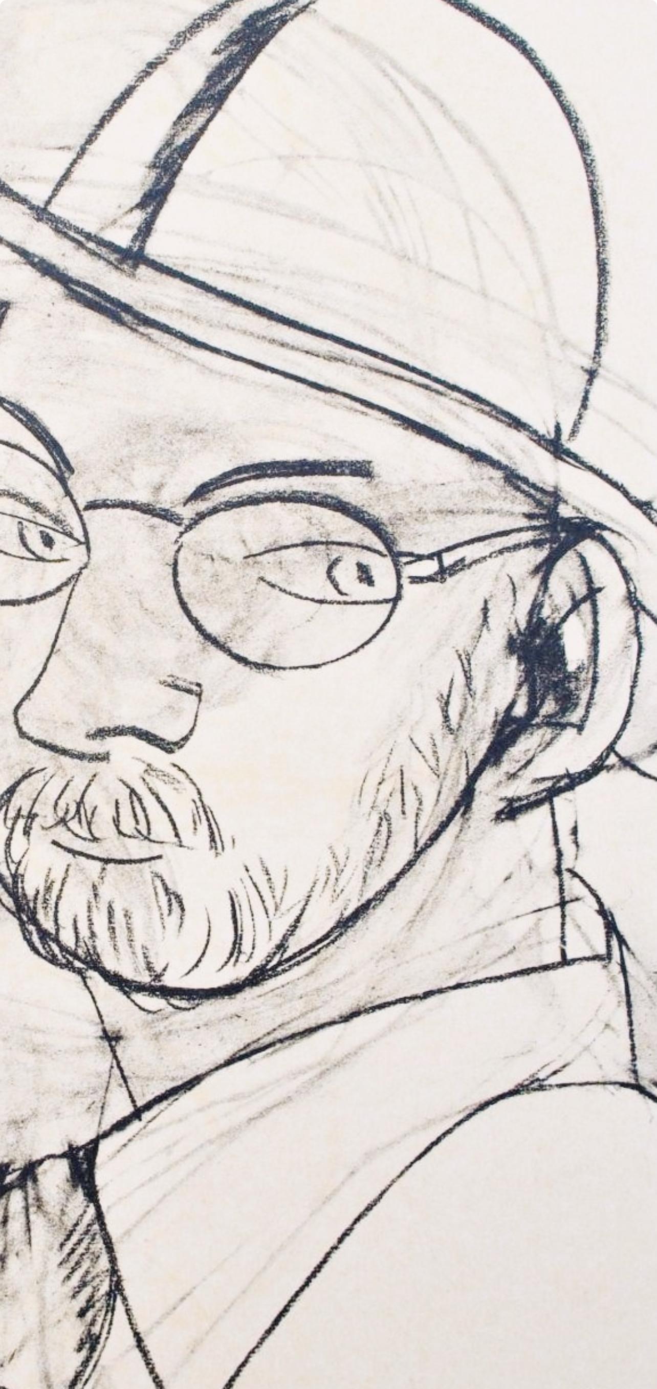 Matisse, Autoportrait au chapeau de paille, Portraits par Henri Matisse (after) For Sale 2