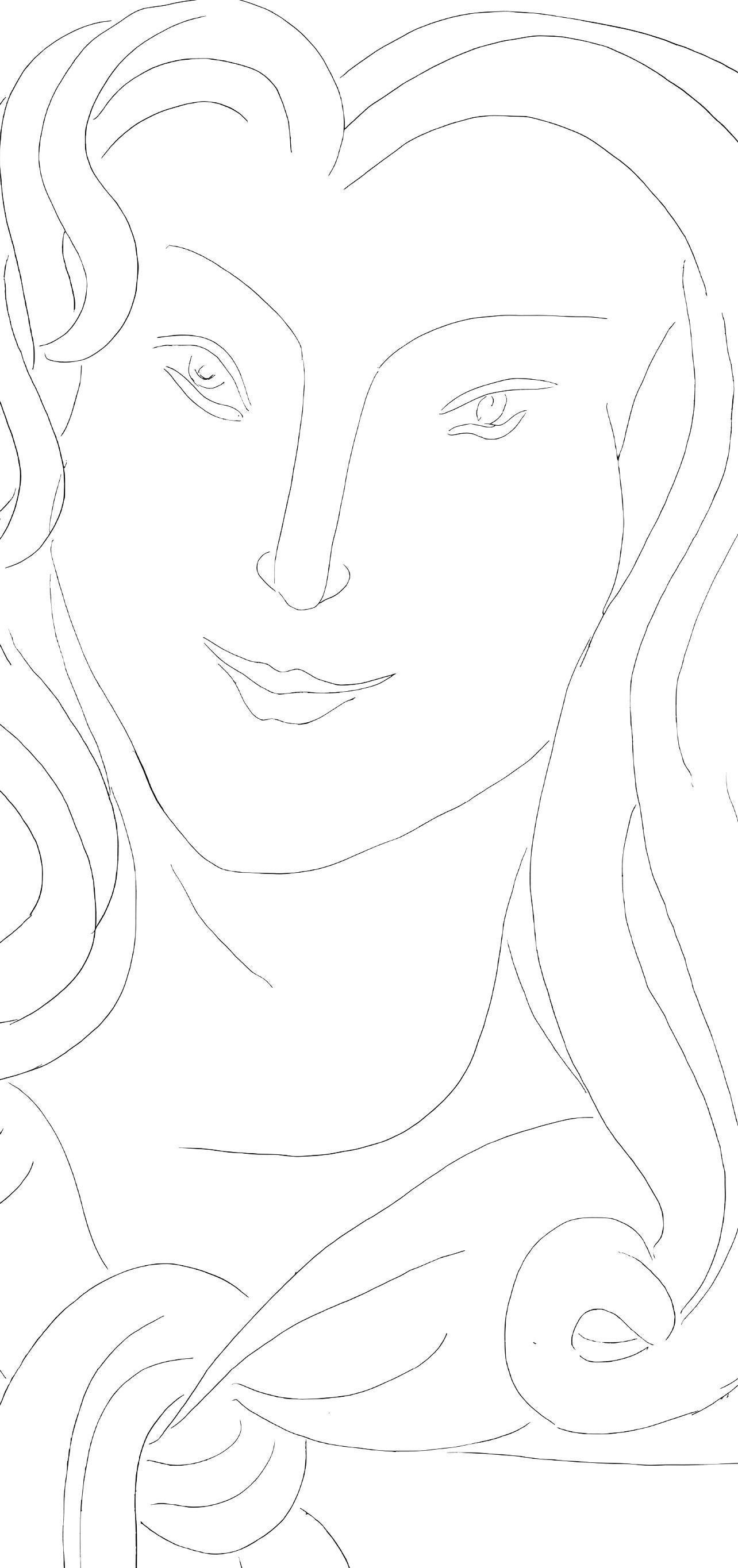 Matisse, Autre Éventail, de Mademoiselle Mallarmé, Poésies (nach) – Print von Henri Matisse