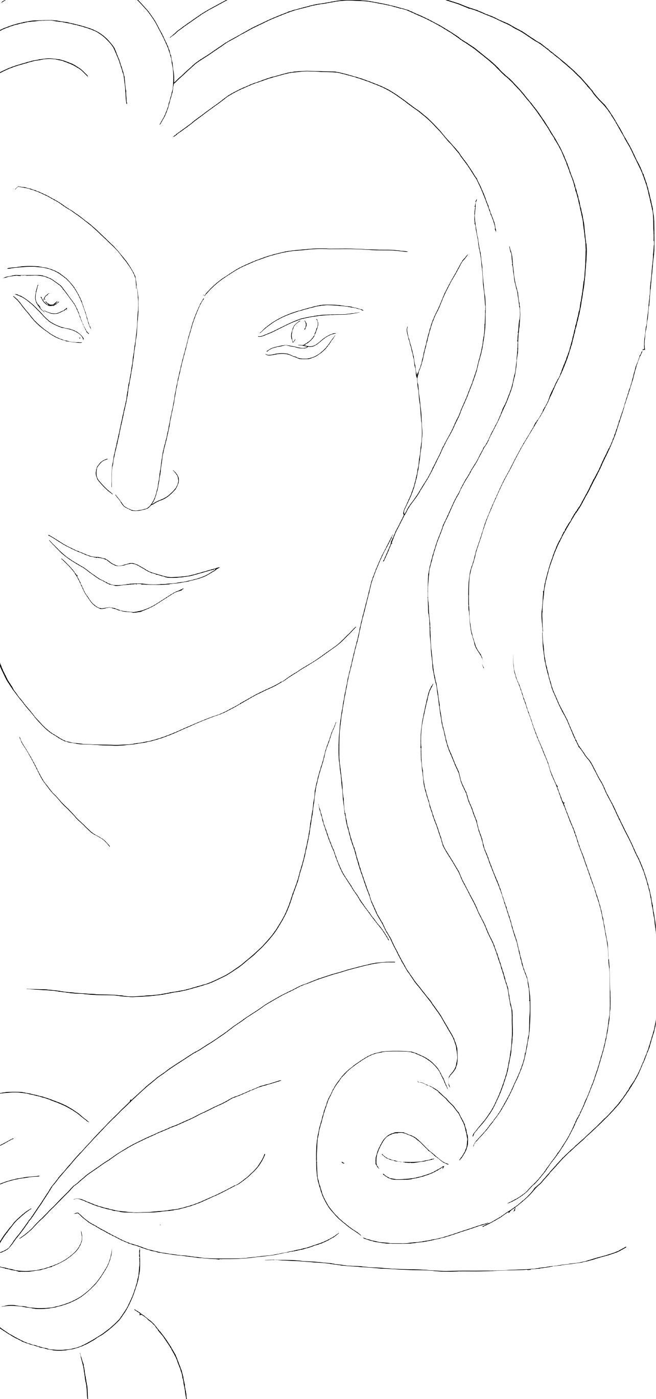 Matisse, Autre Éventail, de Mademoiselle Mallarmé, Poésies (nach) (Grau), Figurative Print, von Henri Matisse