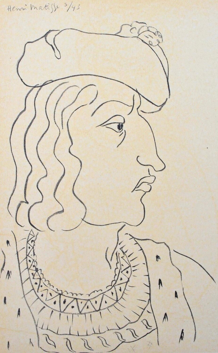 Medium: Collotype, héliogravure, recto and verso, on grand vélin Renage filigrané paper, as issued
Year: 1954
Paper Size: 12 x 9.25 inches; image size: 9.05 x 5.51 inches
Inscription: Signed in the plate and unnumbered, as issued
Notes: From the