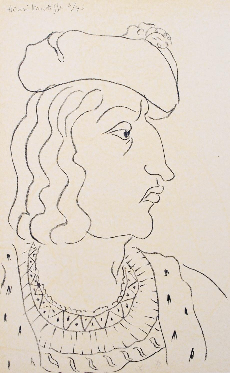 Héliogravure on vélin paper, mounted on vélin paper backing sheet, as issued. Paper Size: 12 x 9.25 inches; image size: 9.05 x 5.51 inches. Inscription: Signed in the plate and unnumbered, as issued. Notes: From the album, Portraits par Henri