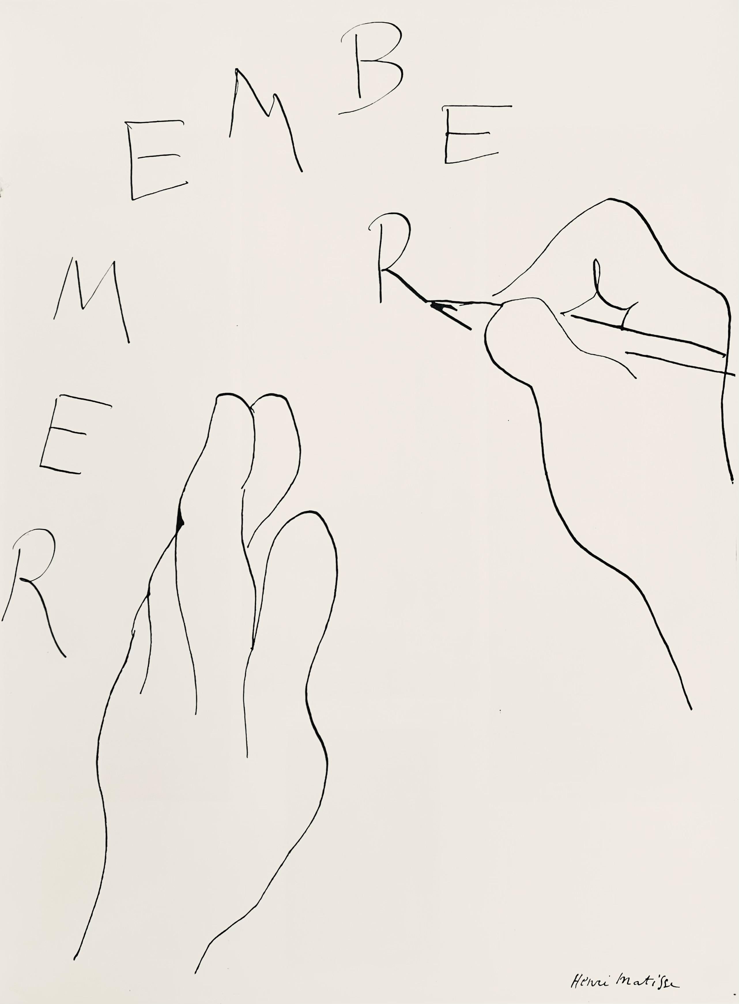 Henri Matisse Abstract Print - Matisse, Composition, Verve: Revue Artistique et Littéraire (after)