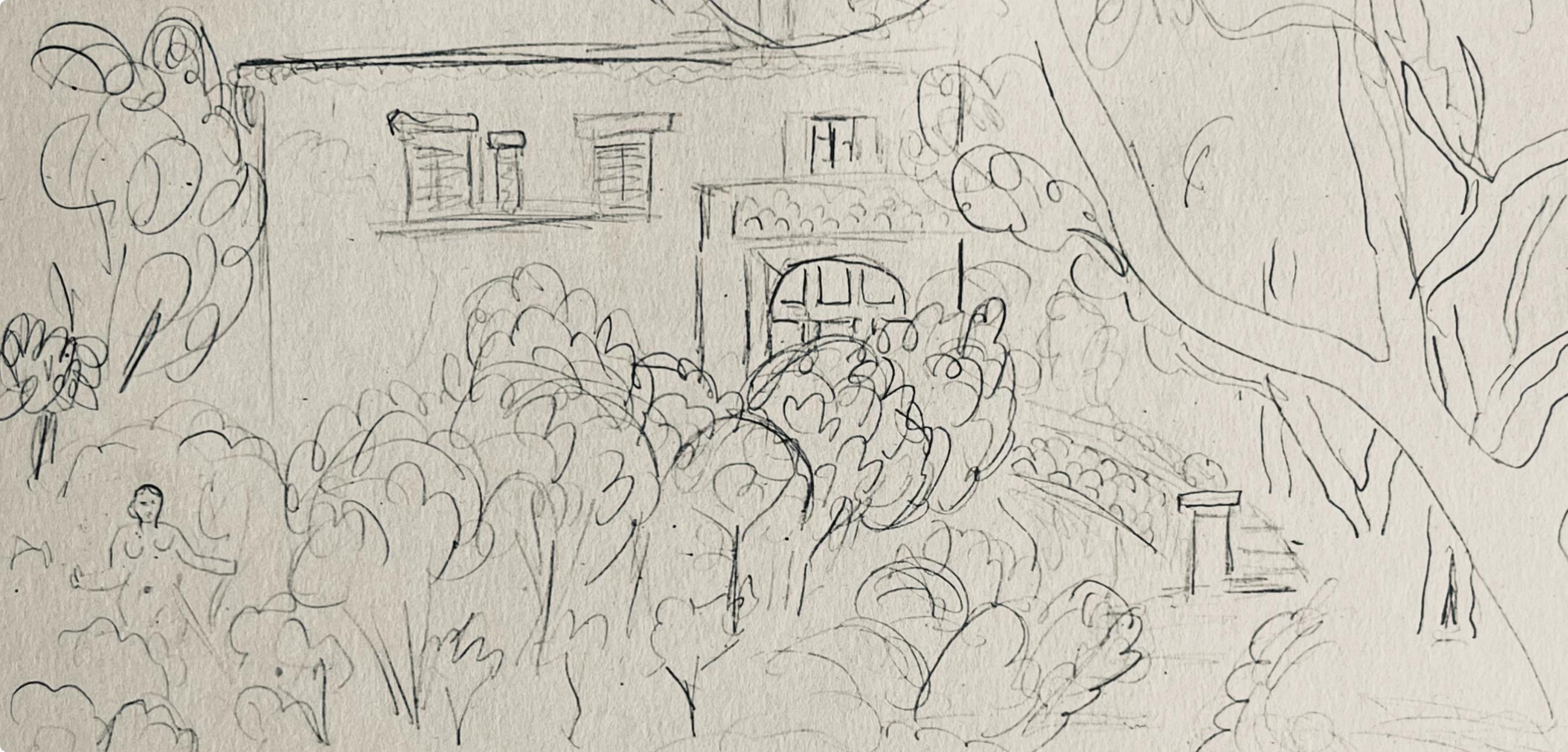 Matisse, Crayon, Dessins d'Henri-Matisse (après) - Print de Henri Matisse