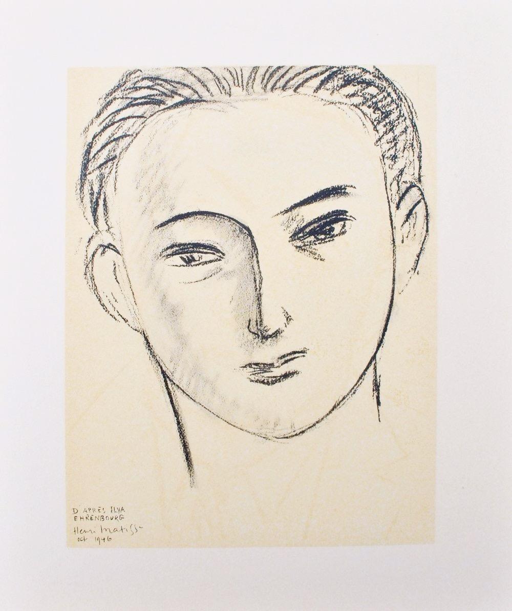 Matisse, D'apres Ilya Ehrenbourg, Portraits par Henri Matisse (after) For Sale 4
