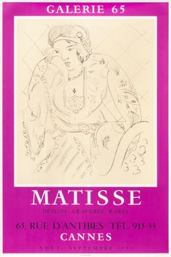 Matisse Drawings and Engravings, Galerie 65 - French Exhibition Poster 1950s