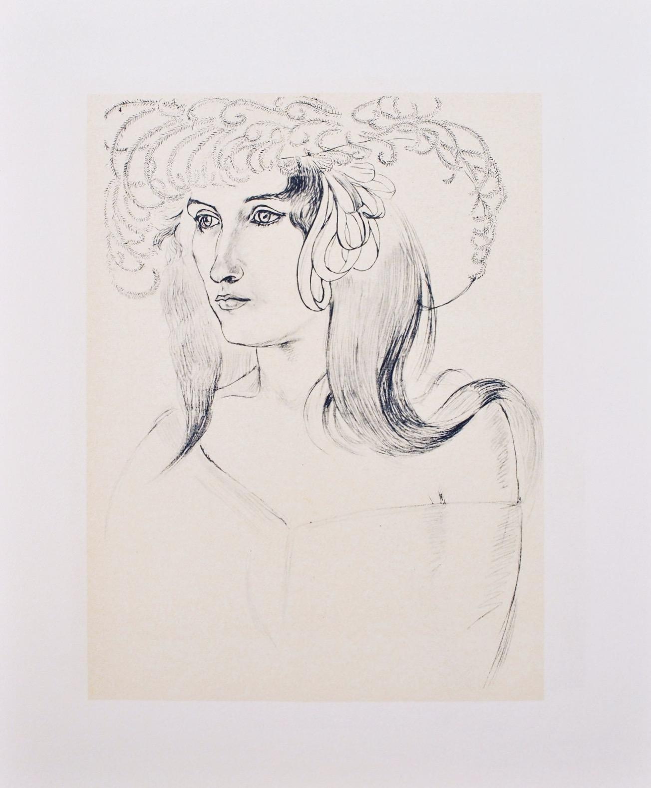 Matisse, Etude pour Les Plumes Blanches, Portraits par Henri Matisse (after) For Sale 4