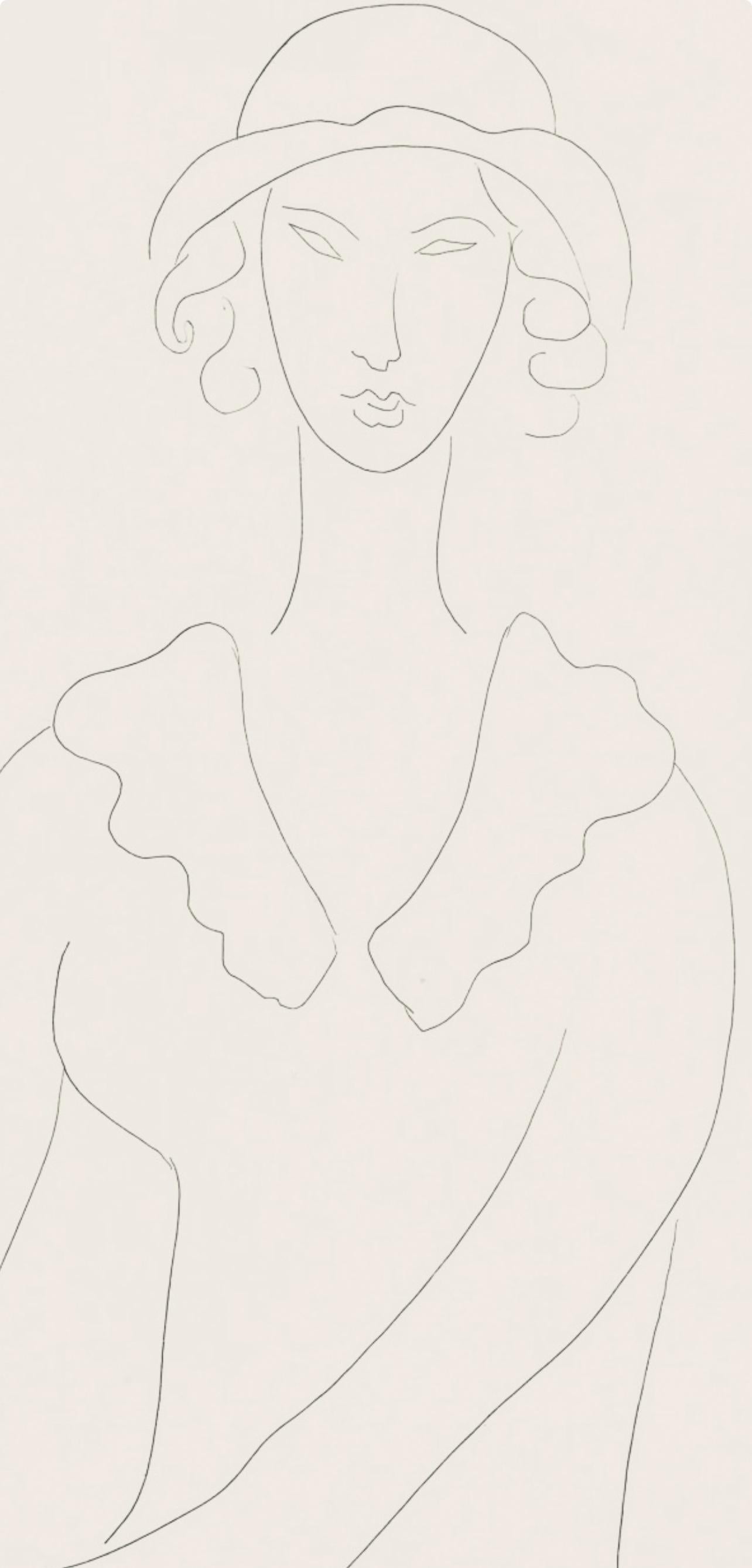 Medium: Lithograph on papier bouffant des Papeteries de Casteljoux paper
Year: 1970
Paper Size: 11.24 x 8.46 inches
Inscription: Unsigned and unnumbered, as issued
Notes: From the folio, Poésies de Stéphane Mallarmé, Eaux-fortes originales de Henri