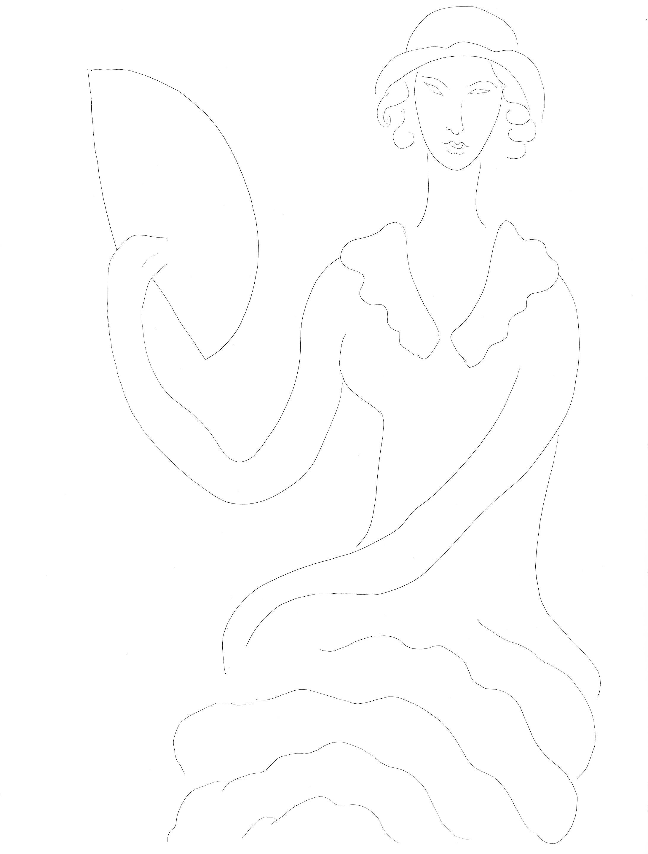 Matisse, Éventail de Madame Mallarmé, Poésies de Stéphane Mallarmé (nach)