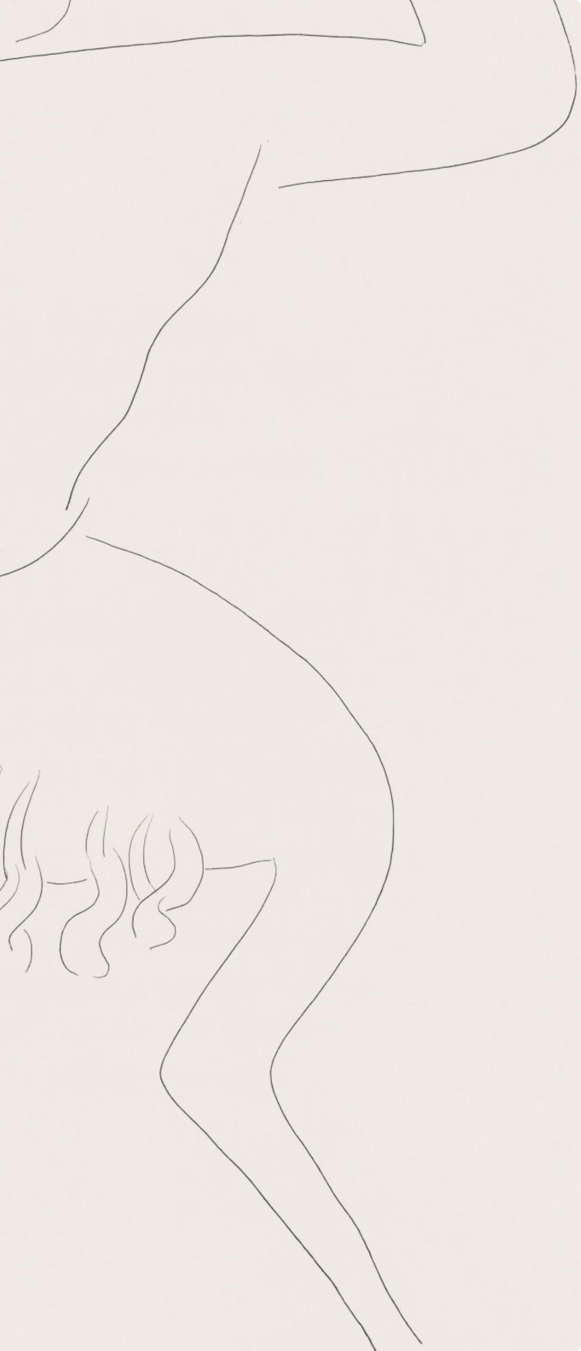 Matisse, Faune, Poésies (d'après) - Blanc Figurative Print par Henri Matisse