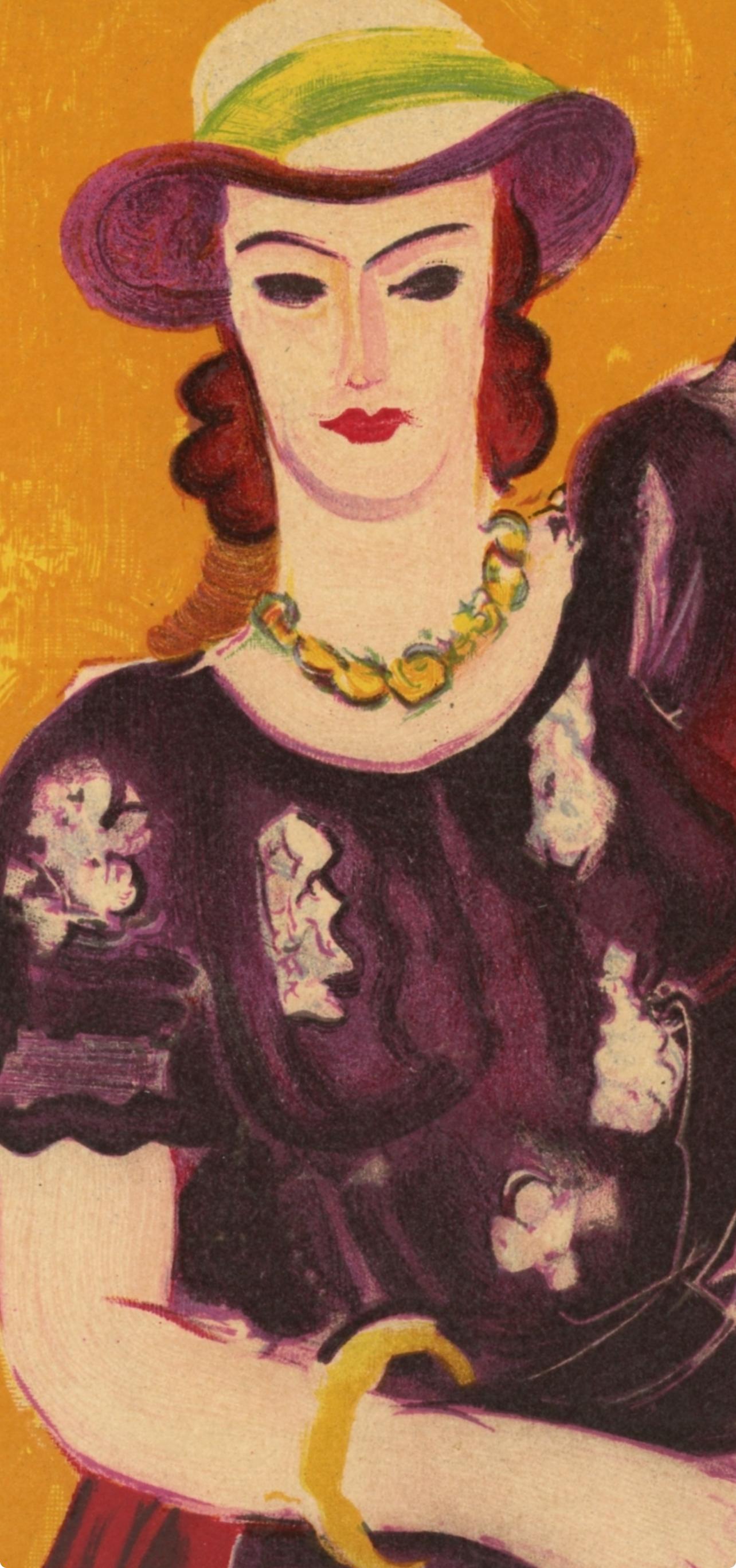 Matisse, Femme à la Chaise Rouge, Portraits par Henri Matisse (after) For Sale 1