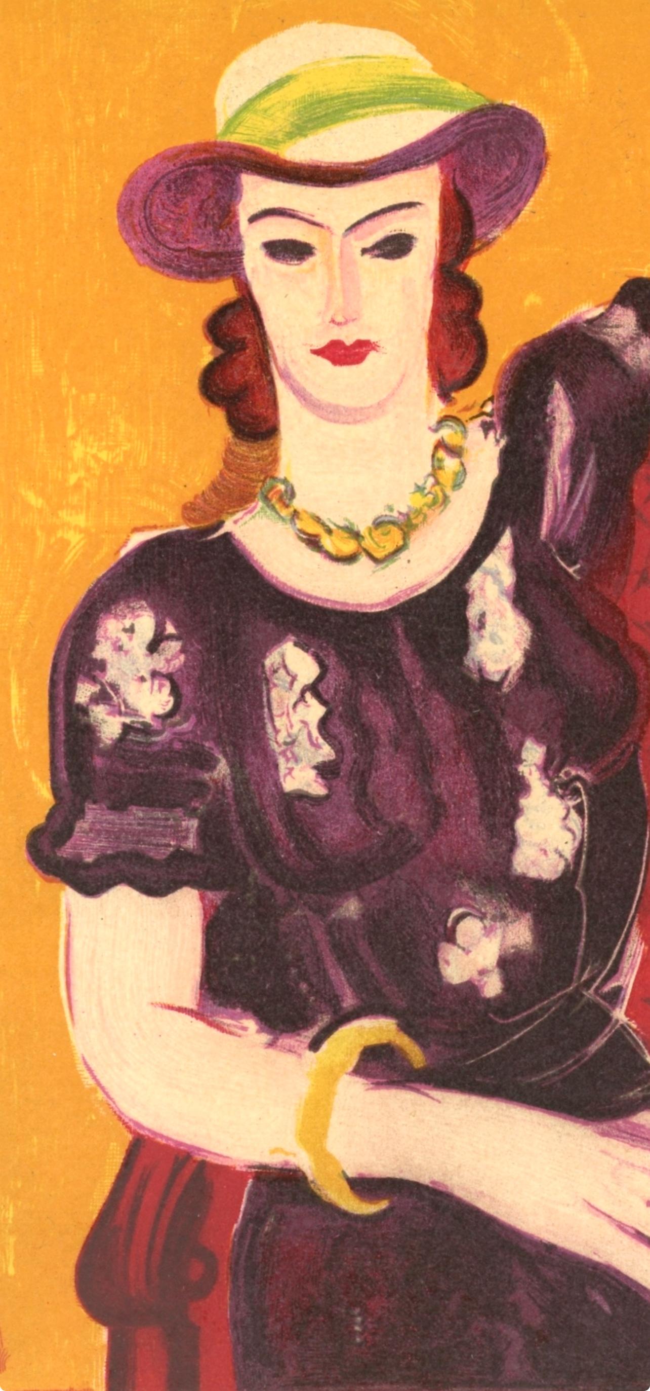 Matisse, Femme à la Chaise Rouge, Portraits par Henri Matisse (after) For Sale 1