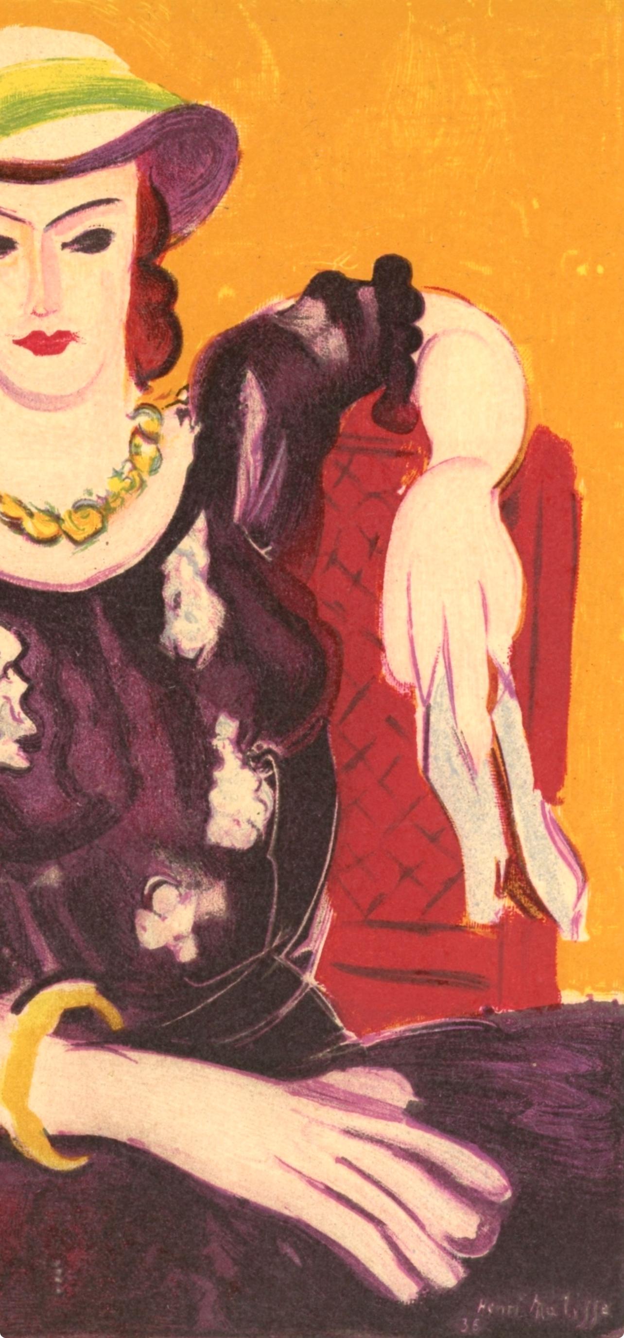 Matisse, Femme à la Chaise Rouge, Portraits par Henri Matisse (after) For Sale 3