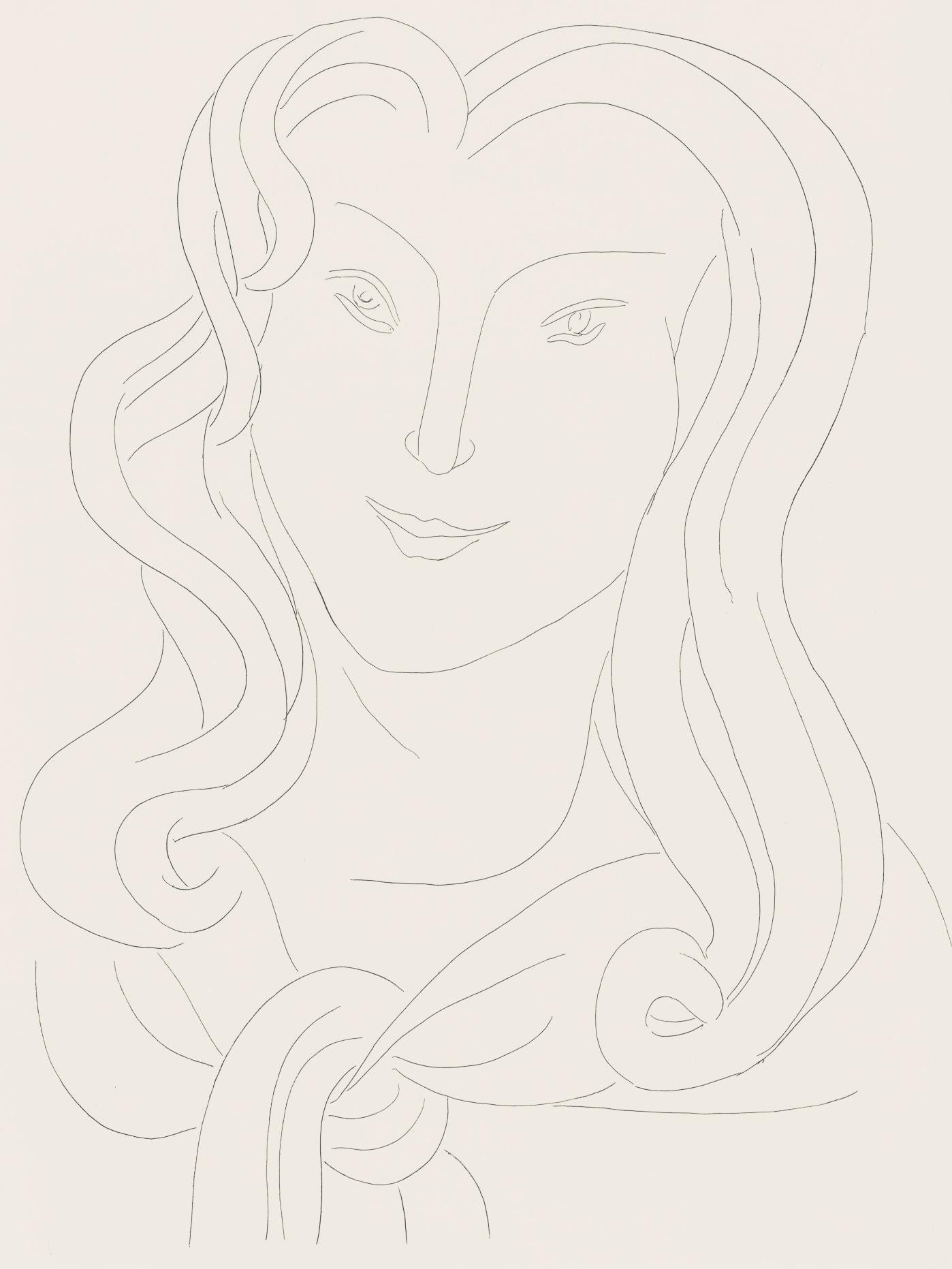 Henri Matisse Landscape Print - Matisse, Feuillets d'Album, Poésies (after)