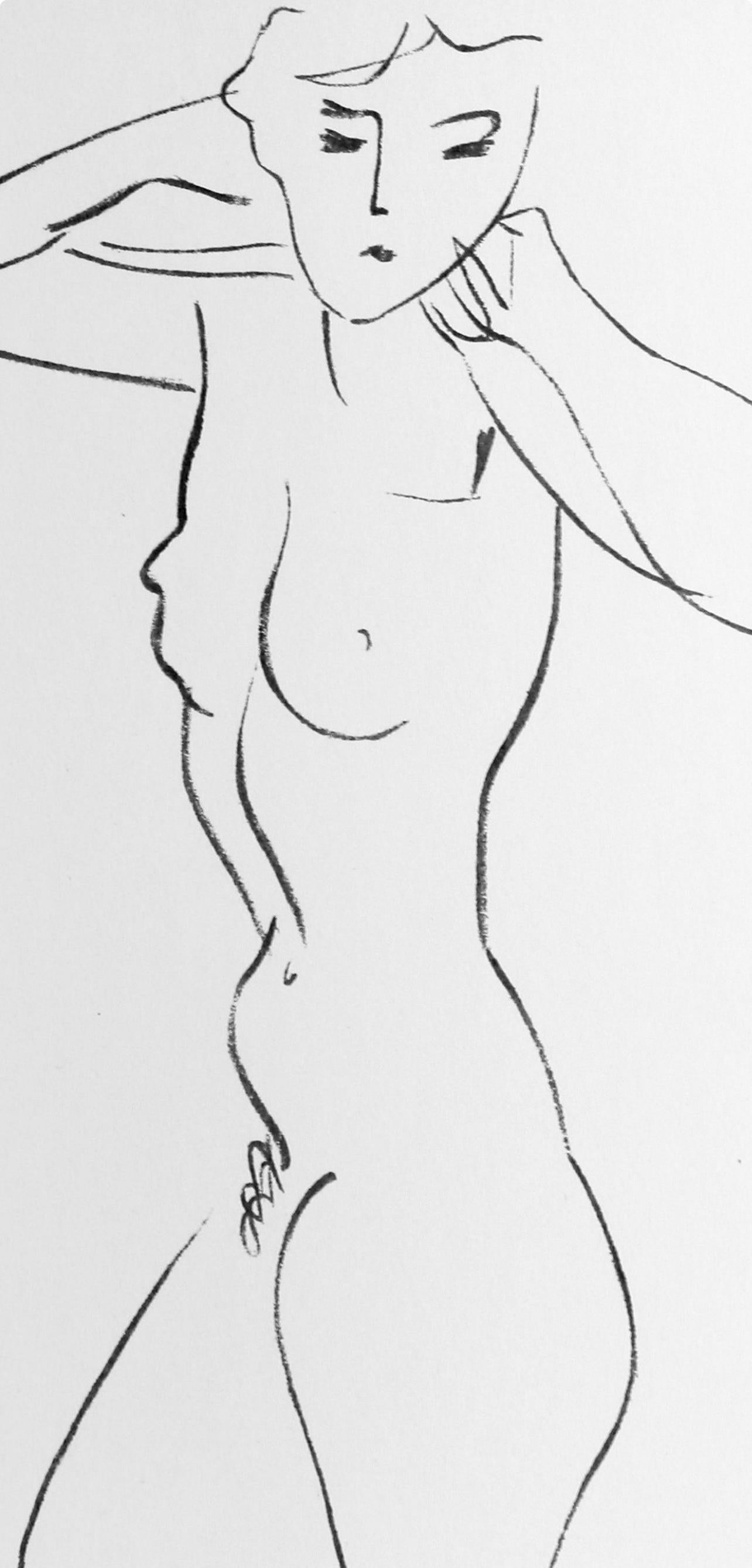 Matisse, Studio di figura, Derrière le miroir (dopo) - Print di Henri Matisse