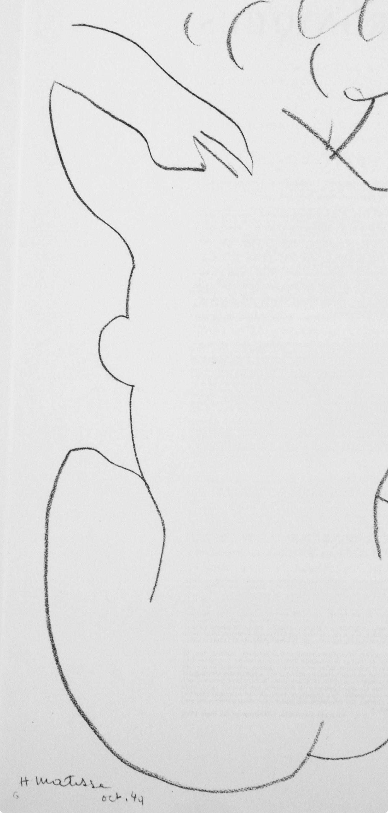 Matisse, Figure Study, Derrière le miroir (after) - Modern Print by Henri Matisse