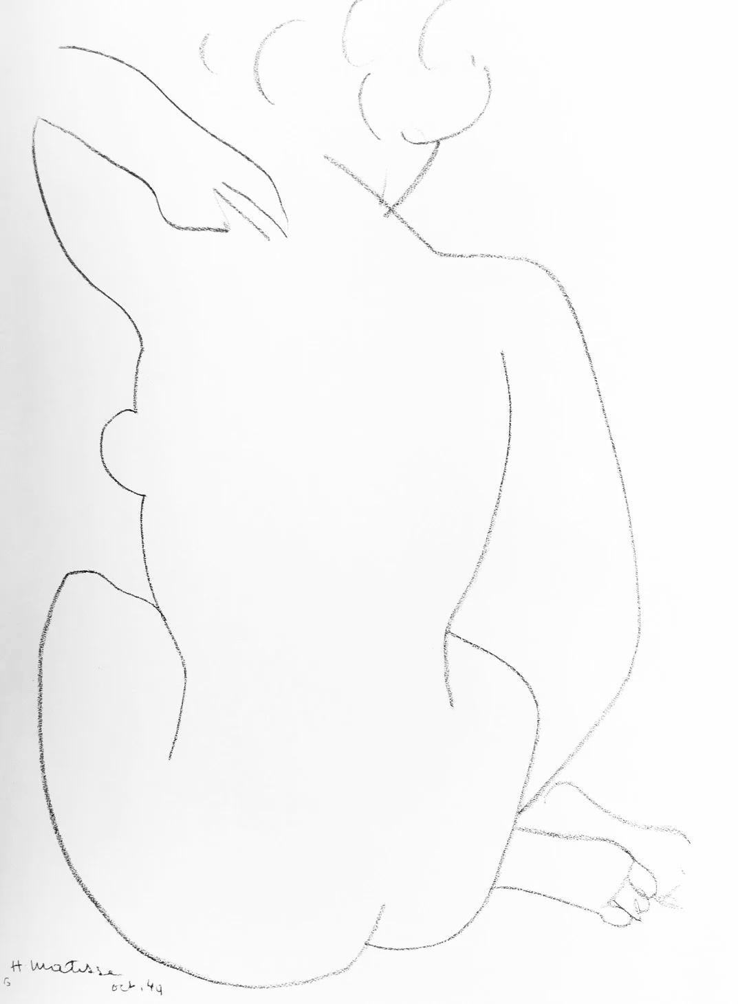 Matisse, Figure Study, Derrière le miroir (after)