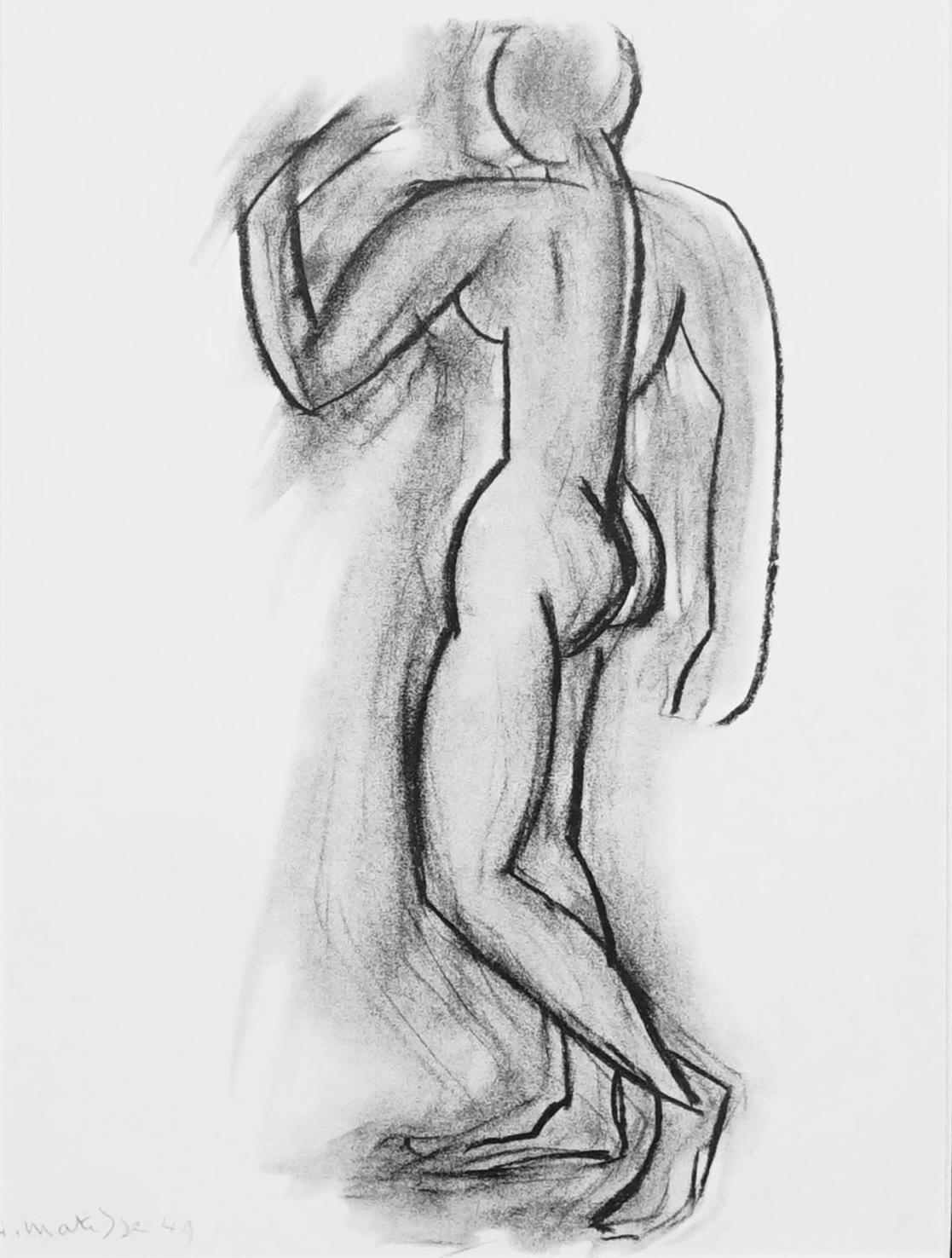 Henri Matisse Nude Print - Matisse, Figure Study, Derrière le miroir (after)