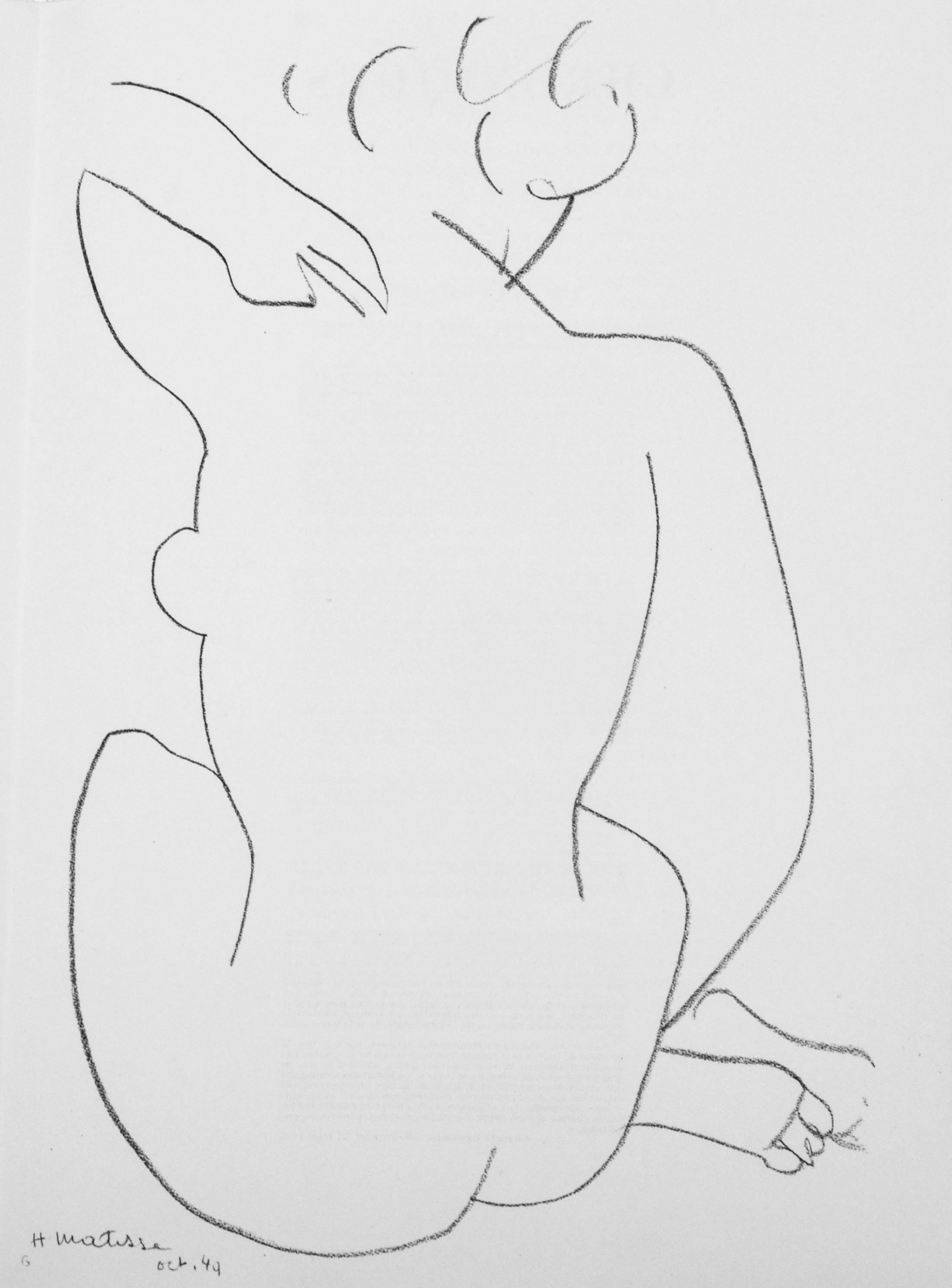 Matisse, Studio di figura, Derrière le miroir (dopo)