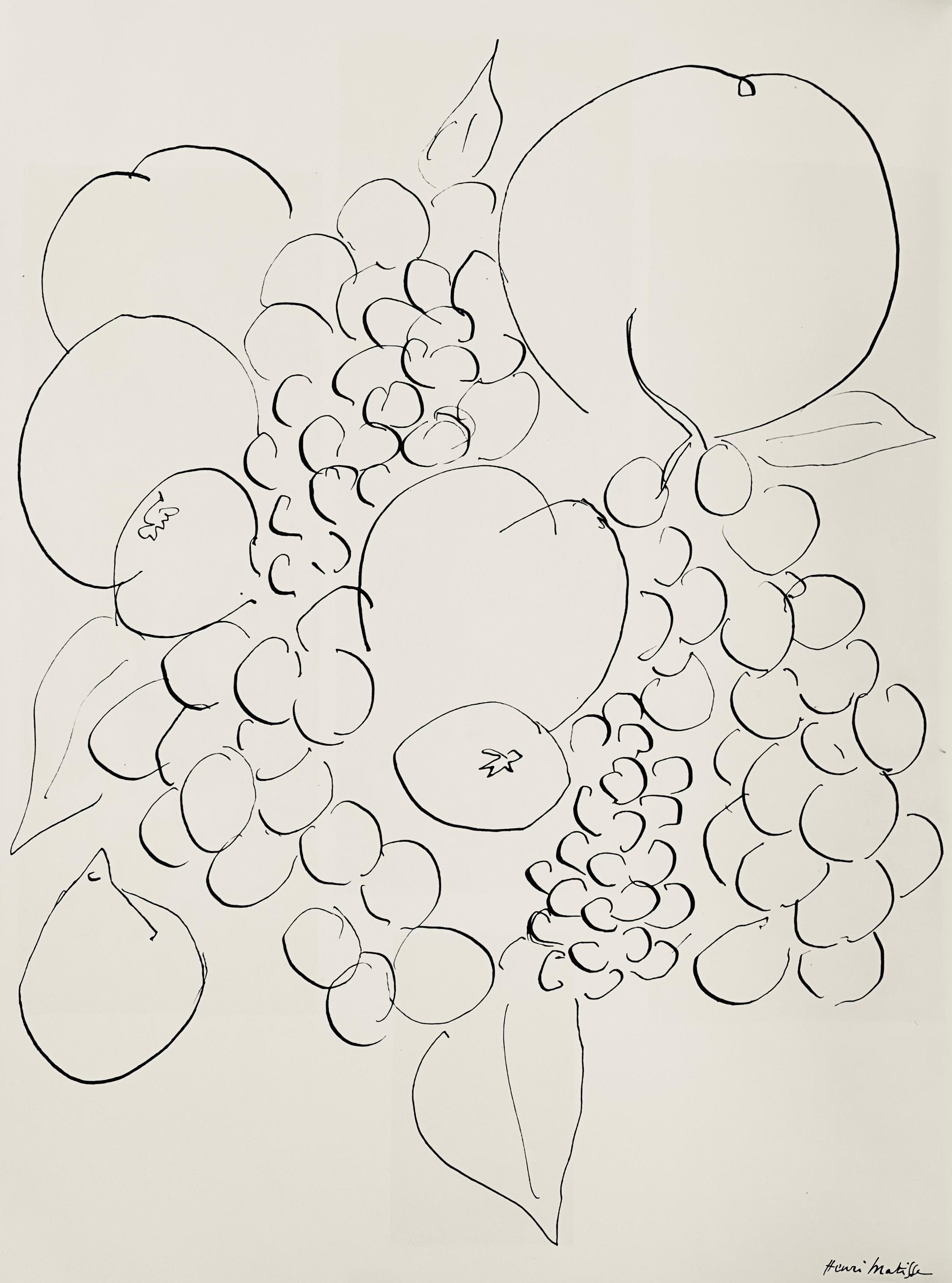 Henri Matisse Landscape Print - Matisse, Flowers I, Verve: Revue Artistique et Littéraire (after)