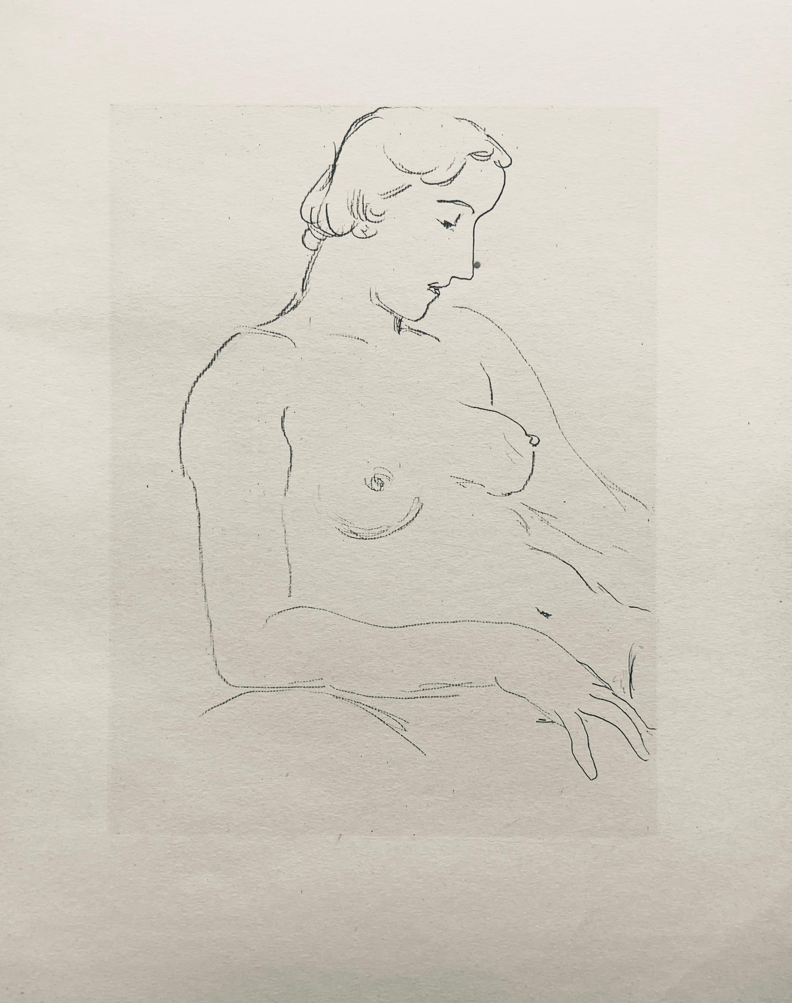Matisse, Fusain, Dessins de Henri-Matisse (nach) im Angebot 1