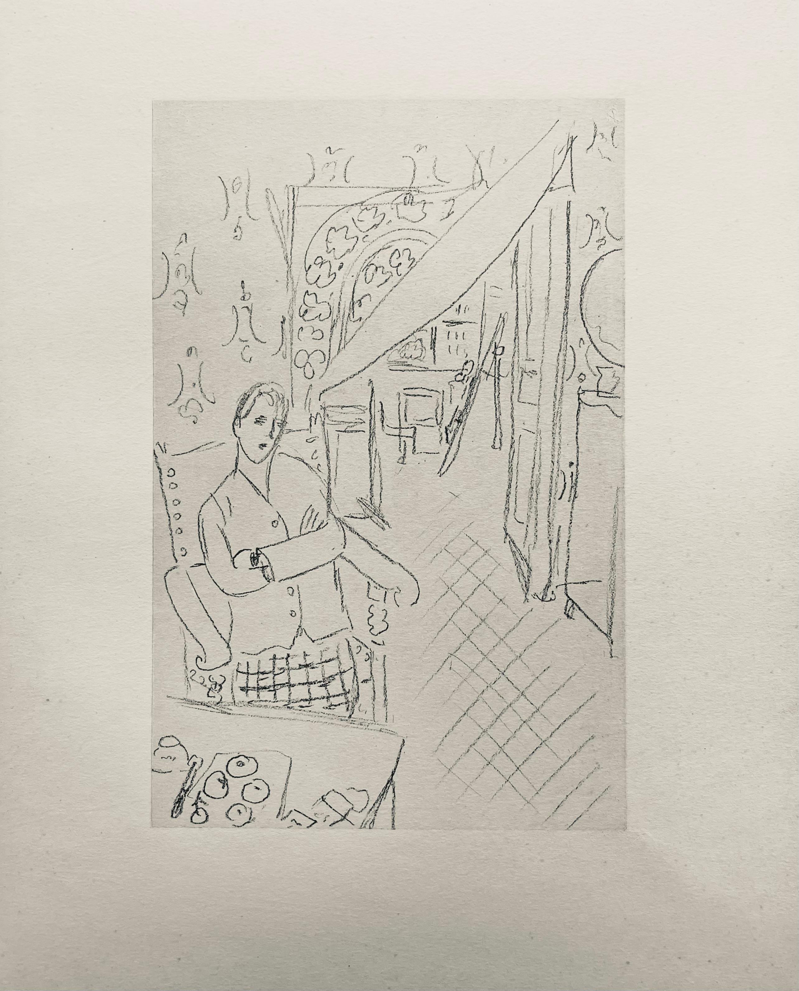 Matisse, Fusain, Dessins de Henri-Matisse (nach) im Angebot 2