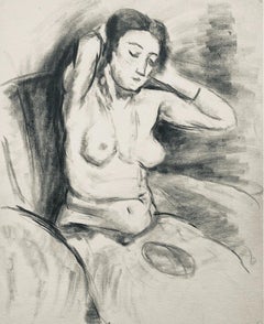 Antique Matisse, Fusain, Dessins de Henri-Matisse (after)