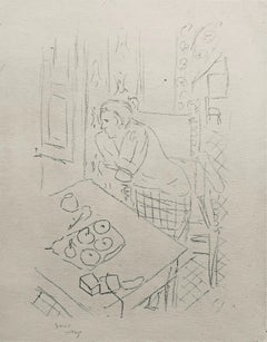 Antique Matisse, Fusain, Dessins de Henri-Matisse (after)