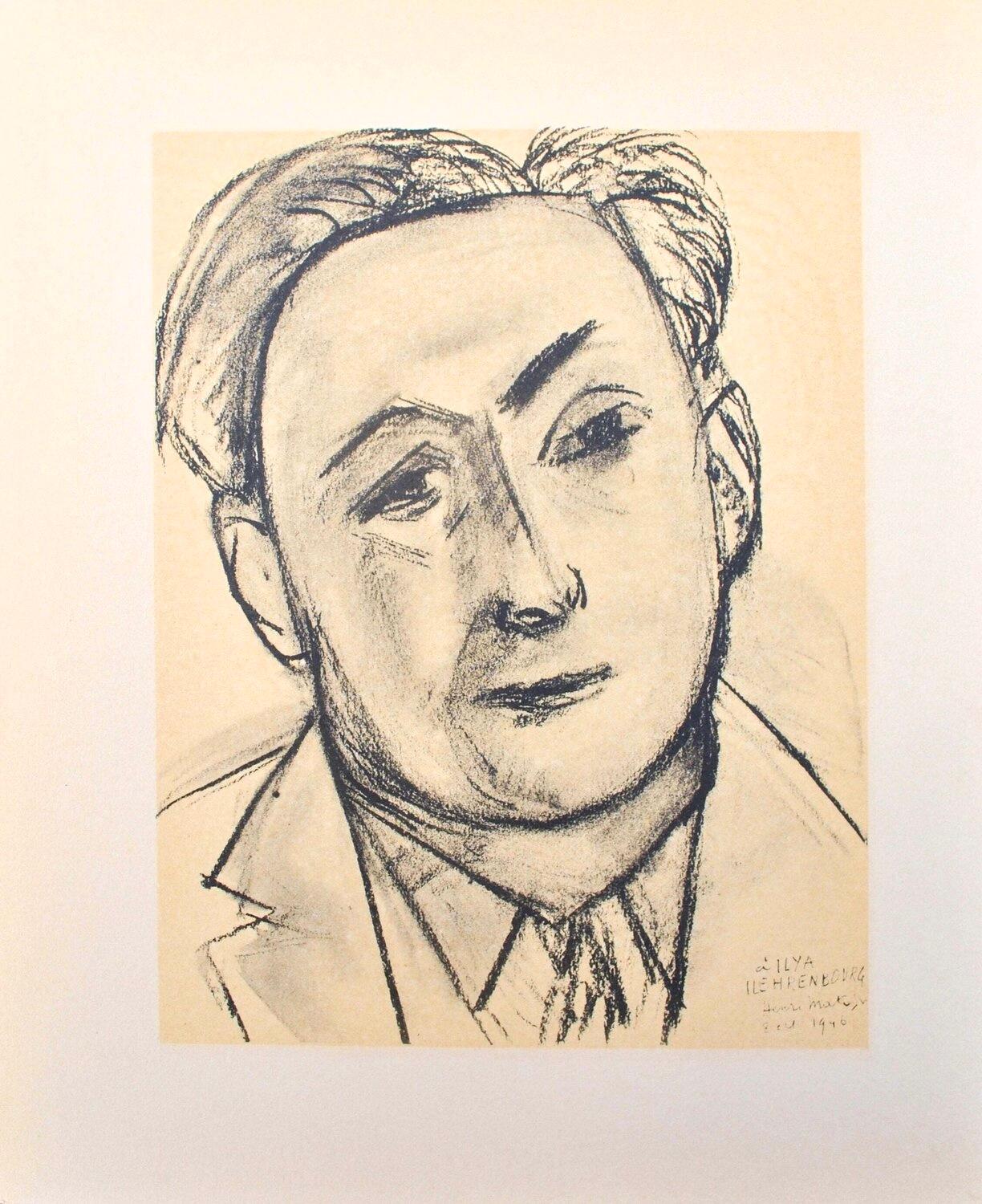 Matisse, Ilya Ehrenbourg, Portraits par Henri Matisse (after) For Sale 3