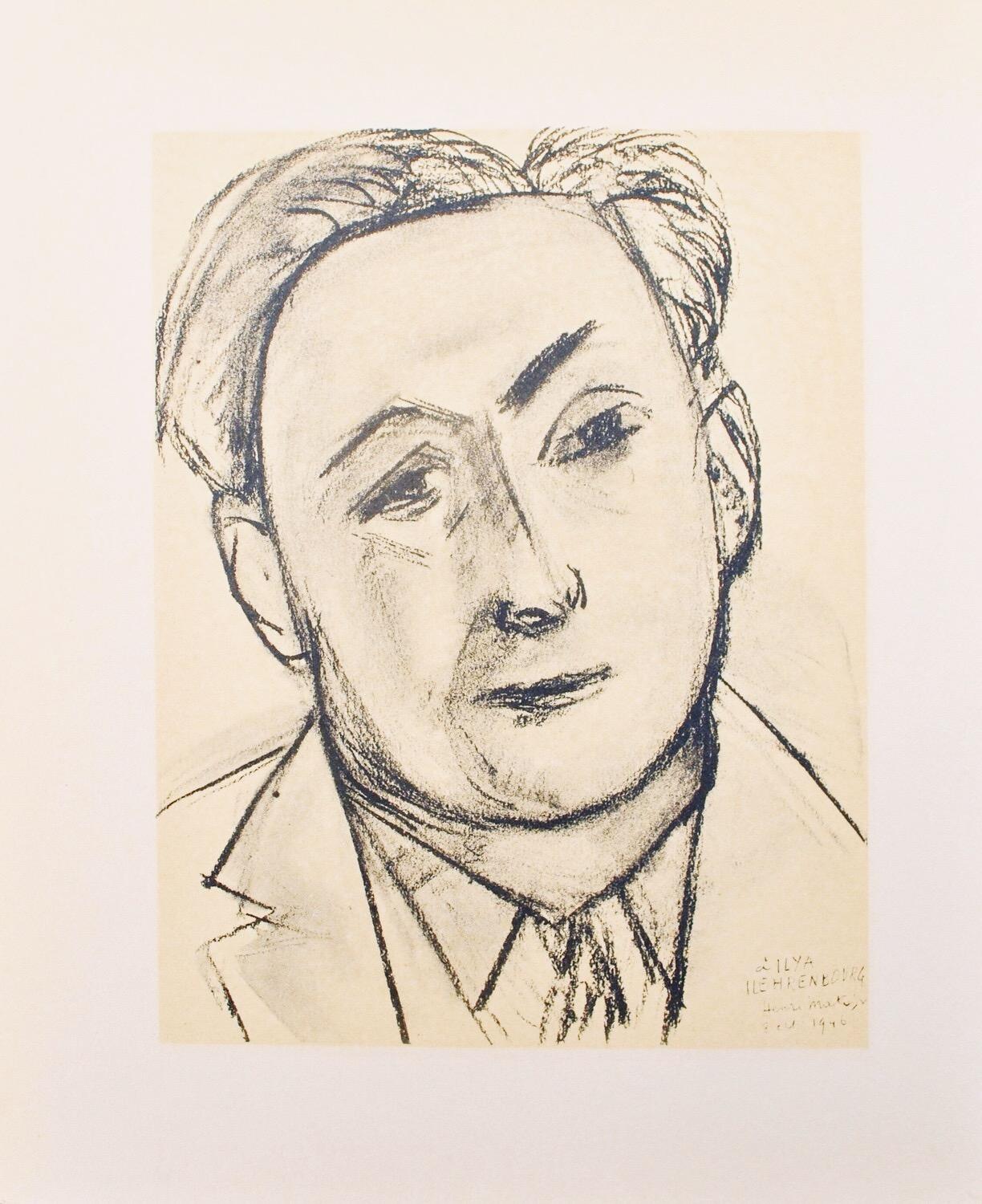 Matisse, Ilya Ehrenbourg, Portraits par Henri Matisse (after) For Sale 4