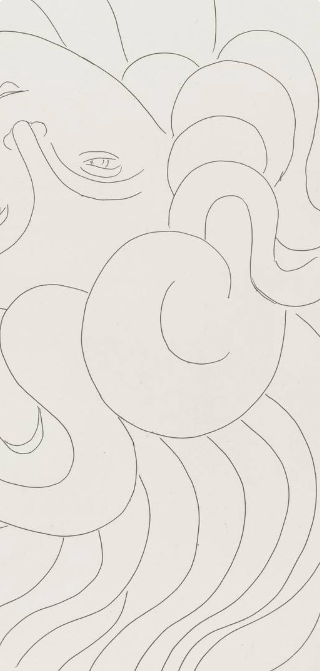 Matisse, La Chevelure, Poésies (after) - Modern Print by Henri Matisse
