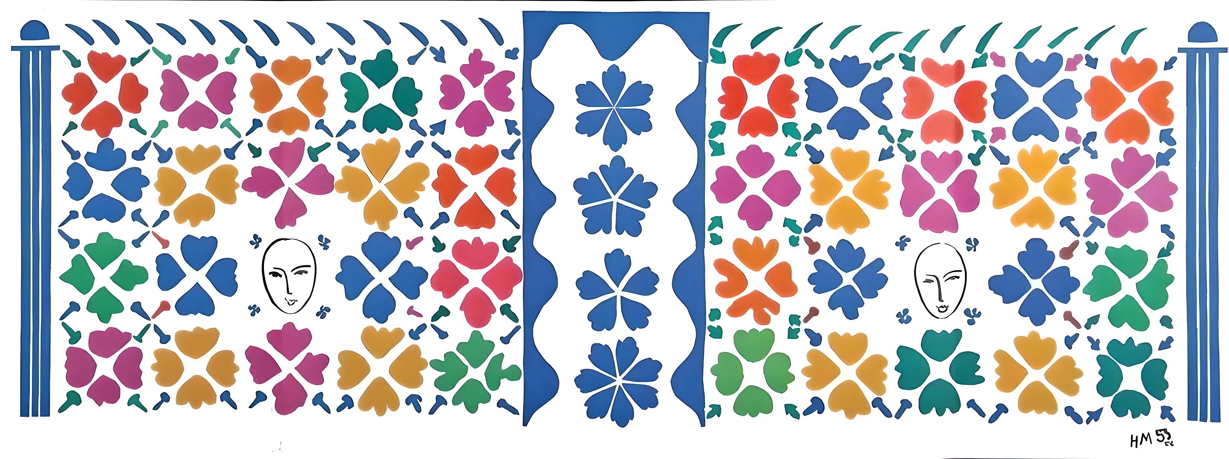 Henri Matisse Landscape Print – Matisse, La grande décoration aux masques (Duthuit 139), Verve: Revue (nach)