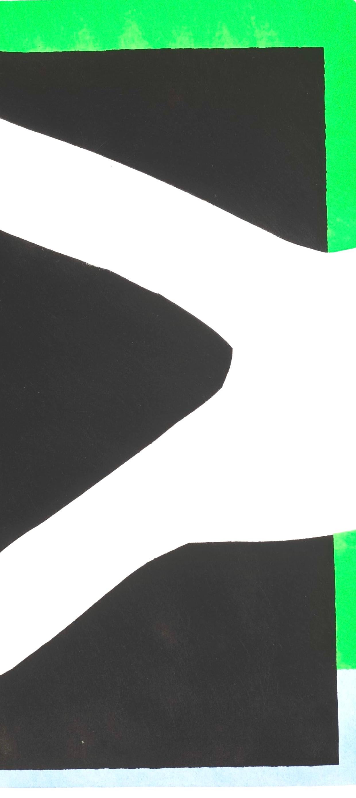 Matisse, La Nageuse dans l'aquarium, Jazz, Edizione speciale per il MoMA (dopo) - Abstract Print Nero di Henri Matisse