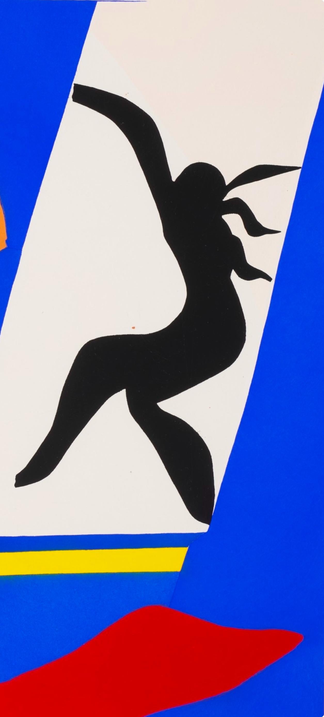 Medium: Lithograph on vélin paper
Year: 1983
Paper Size: 15 x 22.5 inches, with centerfold, as issued
Inscription: Unsigned and unnumbered, as issued
Notes: From the folio, Henri Matisse, Jazz, Special Edition for the Museum of Modern Art, 1983.