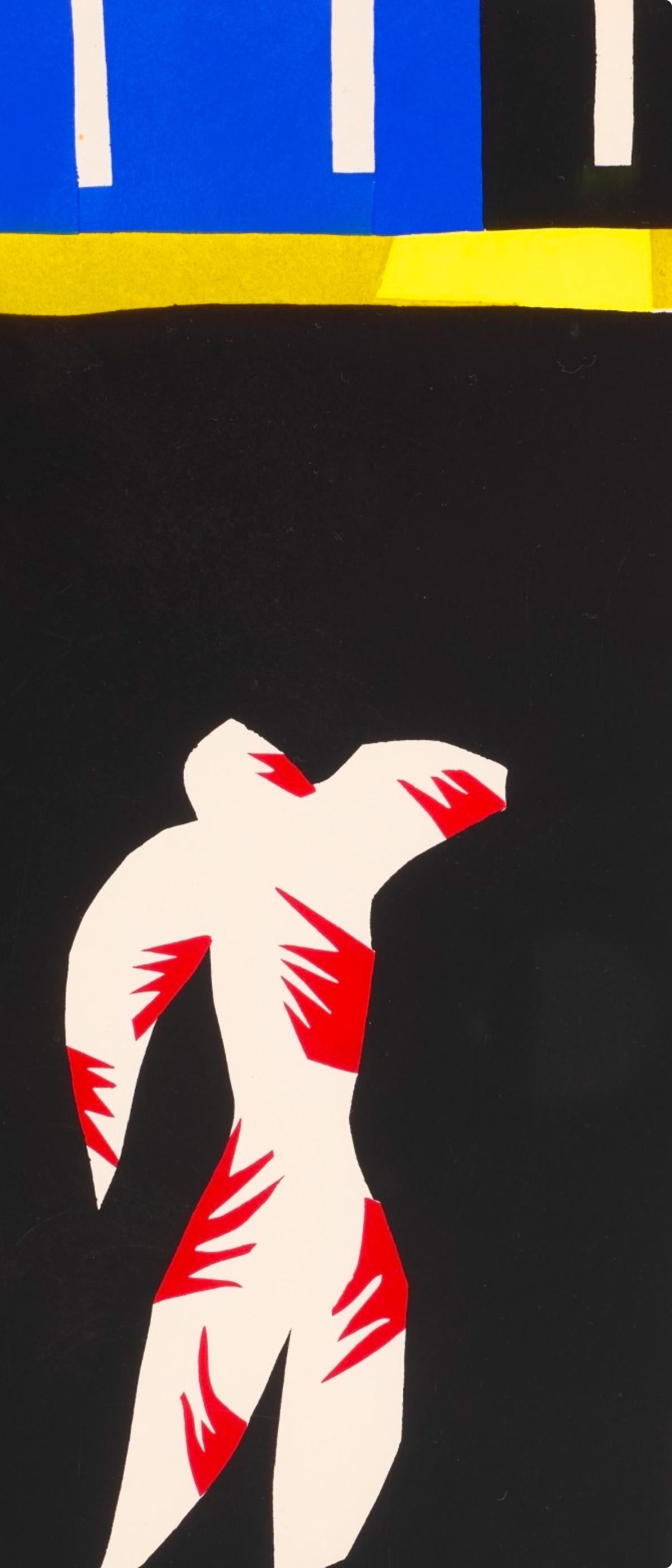 Matisse, Le Clown, Jazz (after) - Black Figurative Print by Henri Matisse