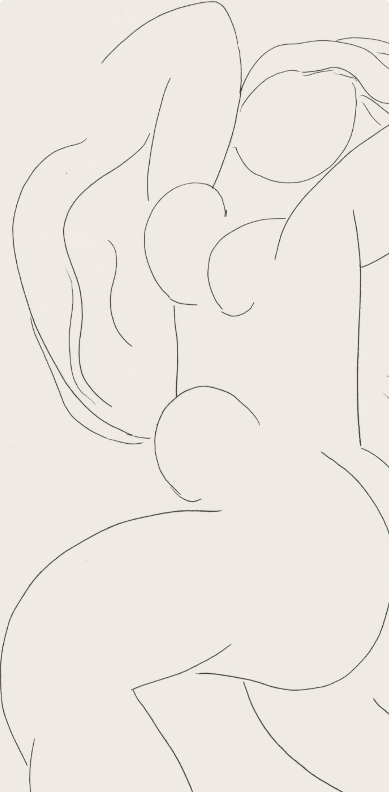 Matisse, Le Guignon, Poésies (after) - White Figurative Print by Henri Matisse