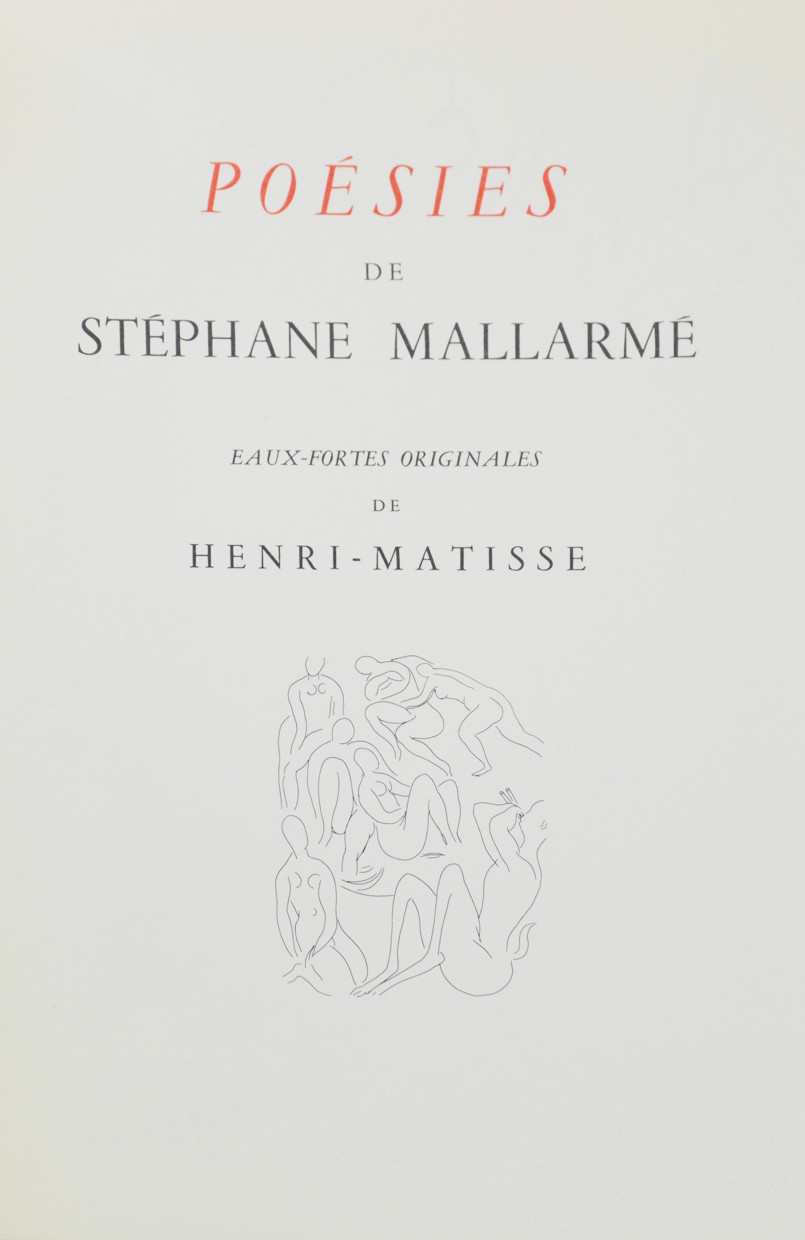 Medium: Lithograph on papier bouffant des Papeteries de Casteljoux paper
Year: 1970
Paper Size: 11.24 x 8.46 inches
Inscription: Unsigned and unnumbered, as issued
Notes: From the folio, Poésies de Stéphane Mallarmé, Eaux-fortes originales de Henri