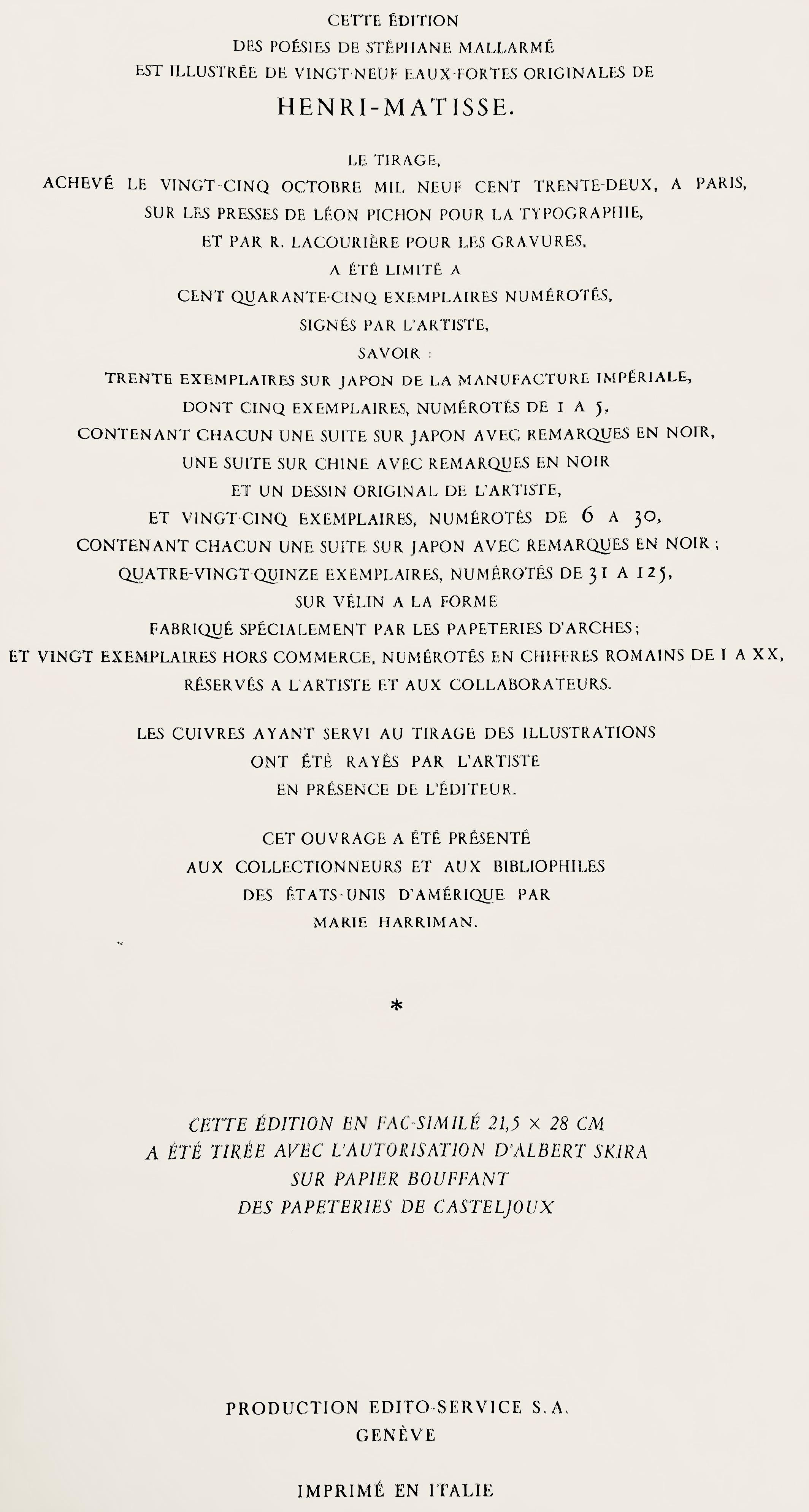 Matisse, Le Guignon, Poésies (after) For Sale 2