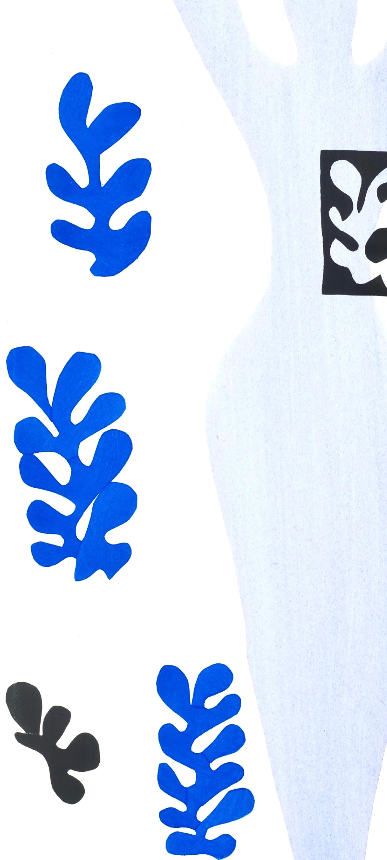 Matisse, Le Lanceur de couteaux, Jazz, Edizione speciale per il MoMA (dopo) - Abstract Print Grigio di Henri Matisse