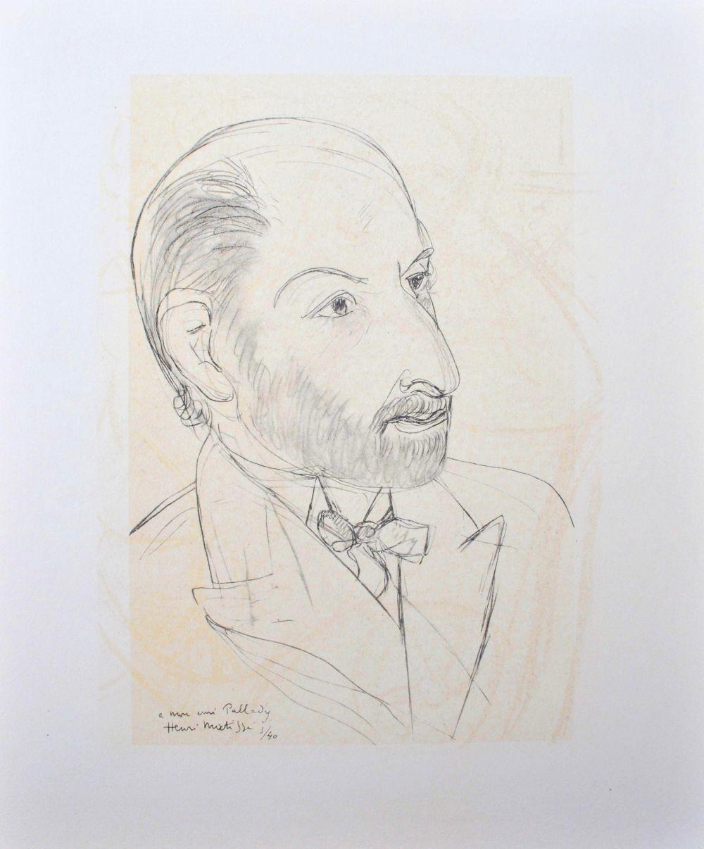 Matisse, Le peintre Pallady, Portraits par Henri Matisse (after) Henri Matisse en venta 3
