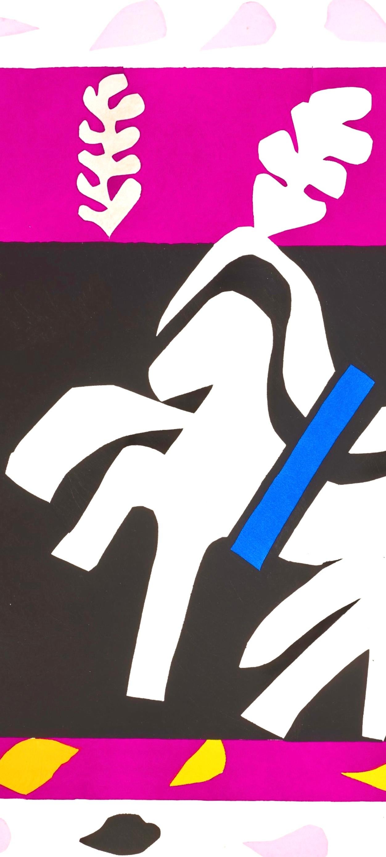 Matisse, L'Enterrement de Pierrot, Jazz, Edizione speciale per il MoMA (dopo) - Abstract Print Viola di Henri Matisse