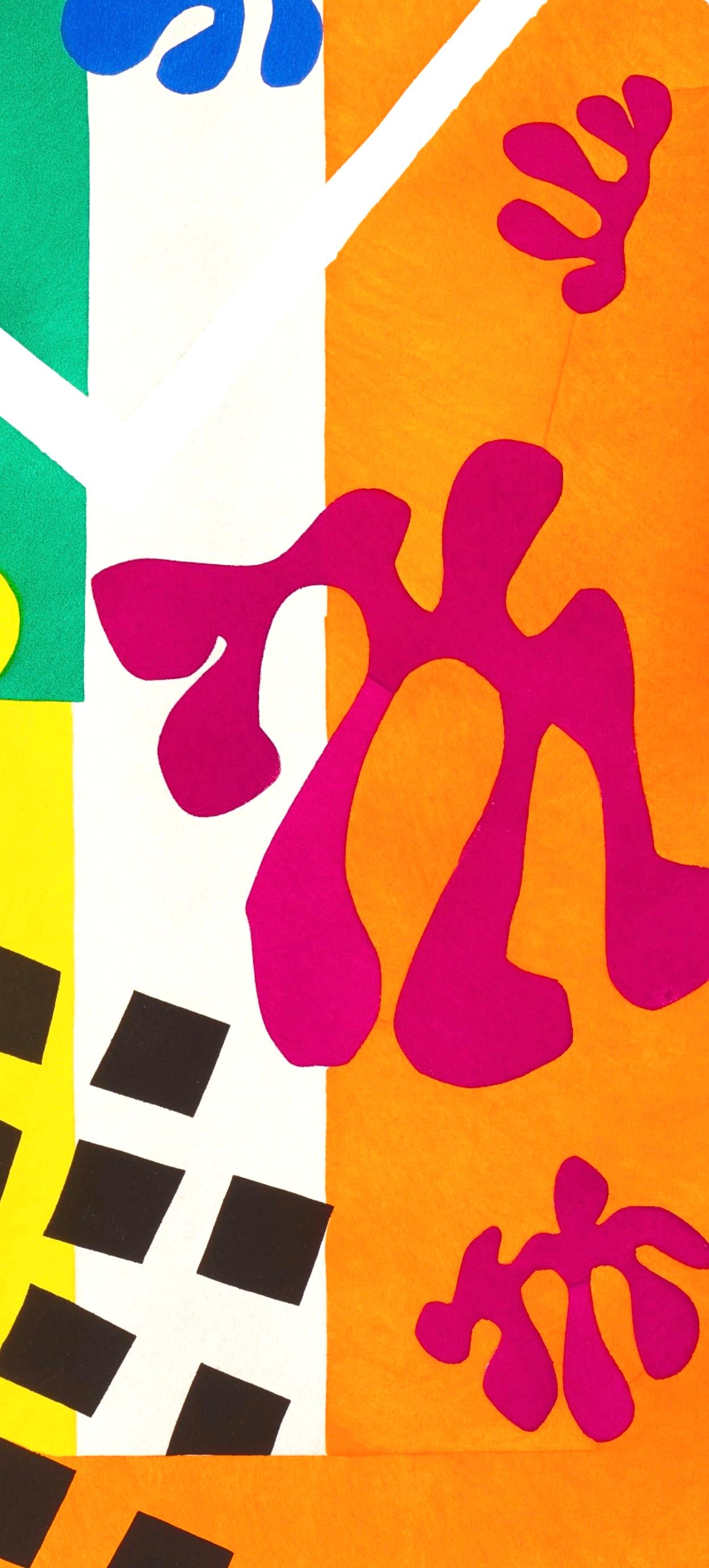Eliografia su carta vélin. Formato carta: 15 x 22,5 pollici, con piega centrale, come da edizione. Iscrizione: Non firmato e non numerato, come emesso. Note: Dal volume, Henri Matisse, Jazz, Edizione speciale per il Museum of Modern Art, 1983.