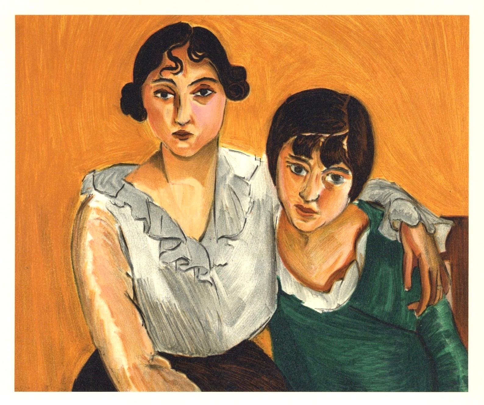 Matisse, Les deux Soeurs, Portraits par Henri Matisse (after) For Sale 4