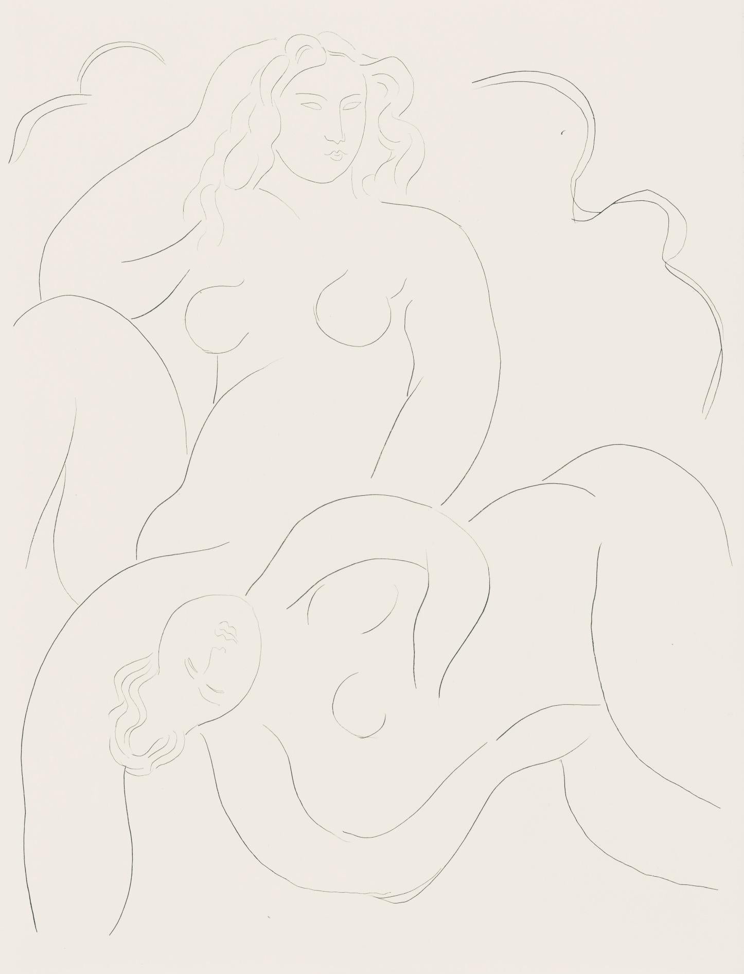 Henri Matisse Landscape Print - Matisse, Les Nymphes, Poésies (after)