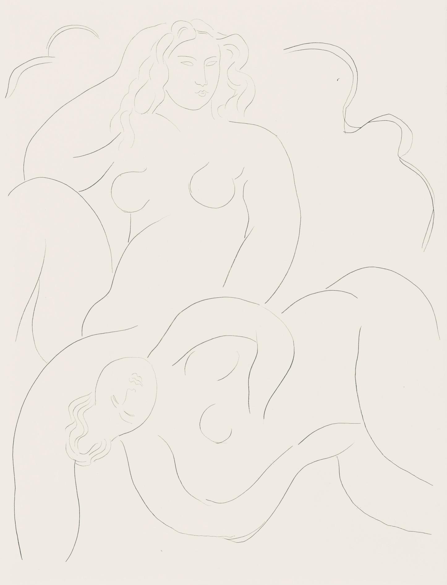 Henri Matisse Landscape Print - Matisse, Les Nymphes (The Nymphs), Poésies (after)