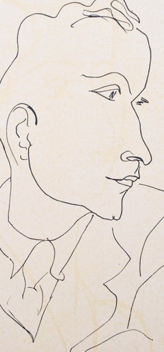 Henri Matisse, Louis Aragon, aus Porträts von Henri Matisse, 1954 (nach)