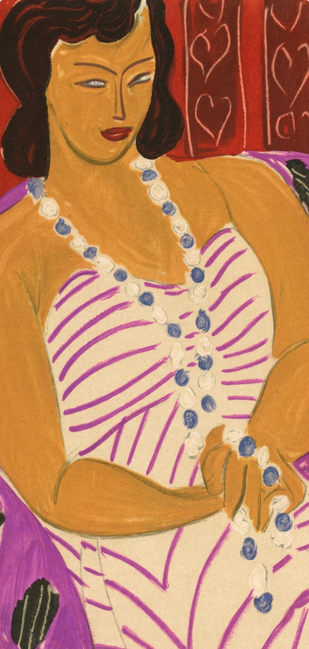 Matisse, Madame F.H. Dame à la robe blanche, Portraits par Henri Matisse (d'après) en vente 1