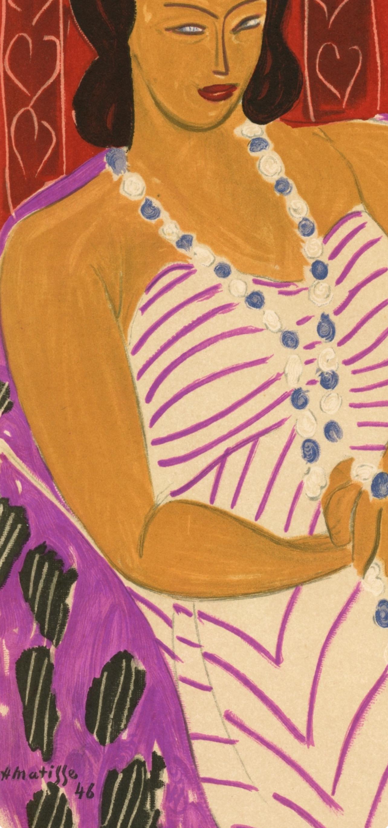 Matisse, Madame F.H. Dame à la robe blanche, Portraits par Henri Matisse (d'après) en vente 2