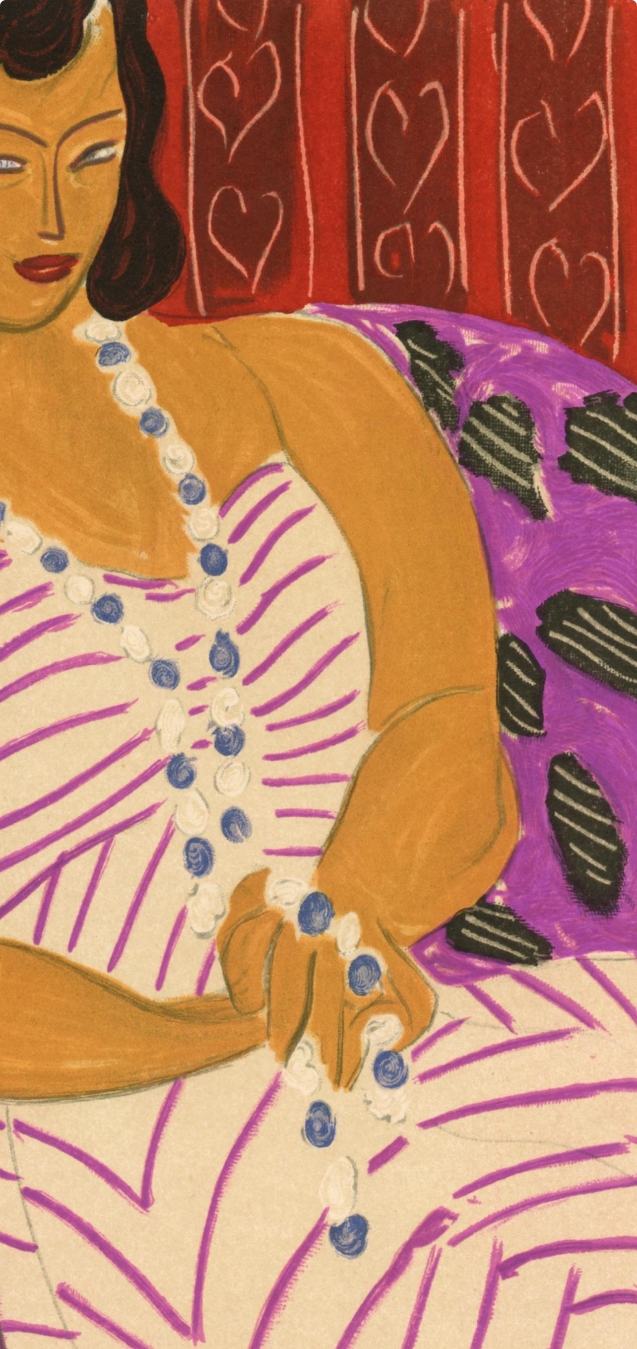 Matisse, Madame F.H. Dame à la robe blanche, Portraits par Henri Matisse (d'après) en vente 3