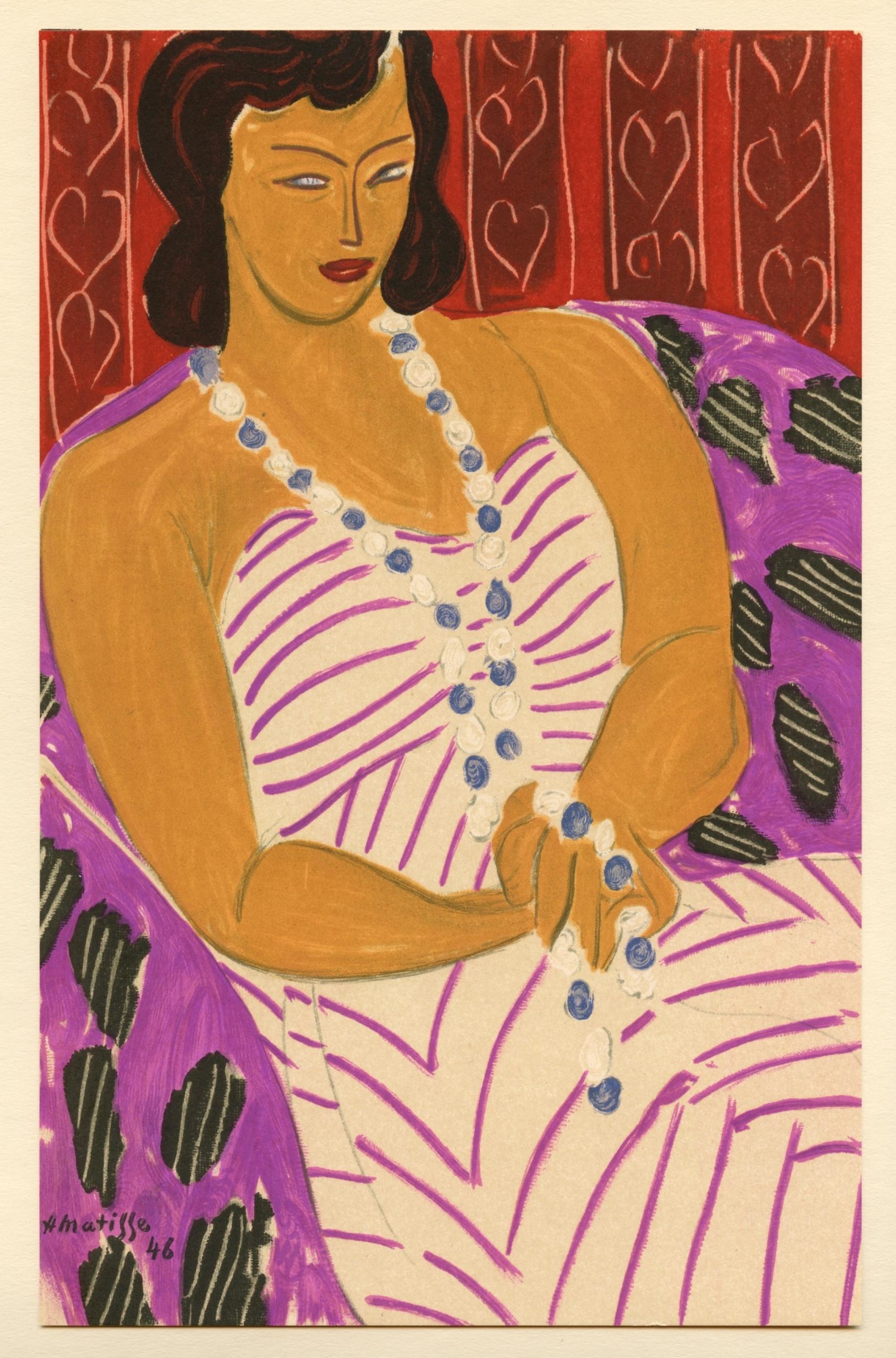 Matisse, Madame F.H. Dame à la robe blanche, Portraits par Henri Matisse (d'après) en vente 4